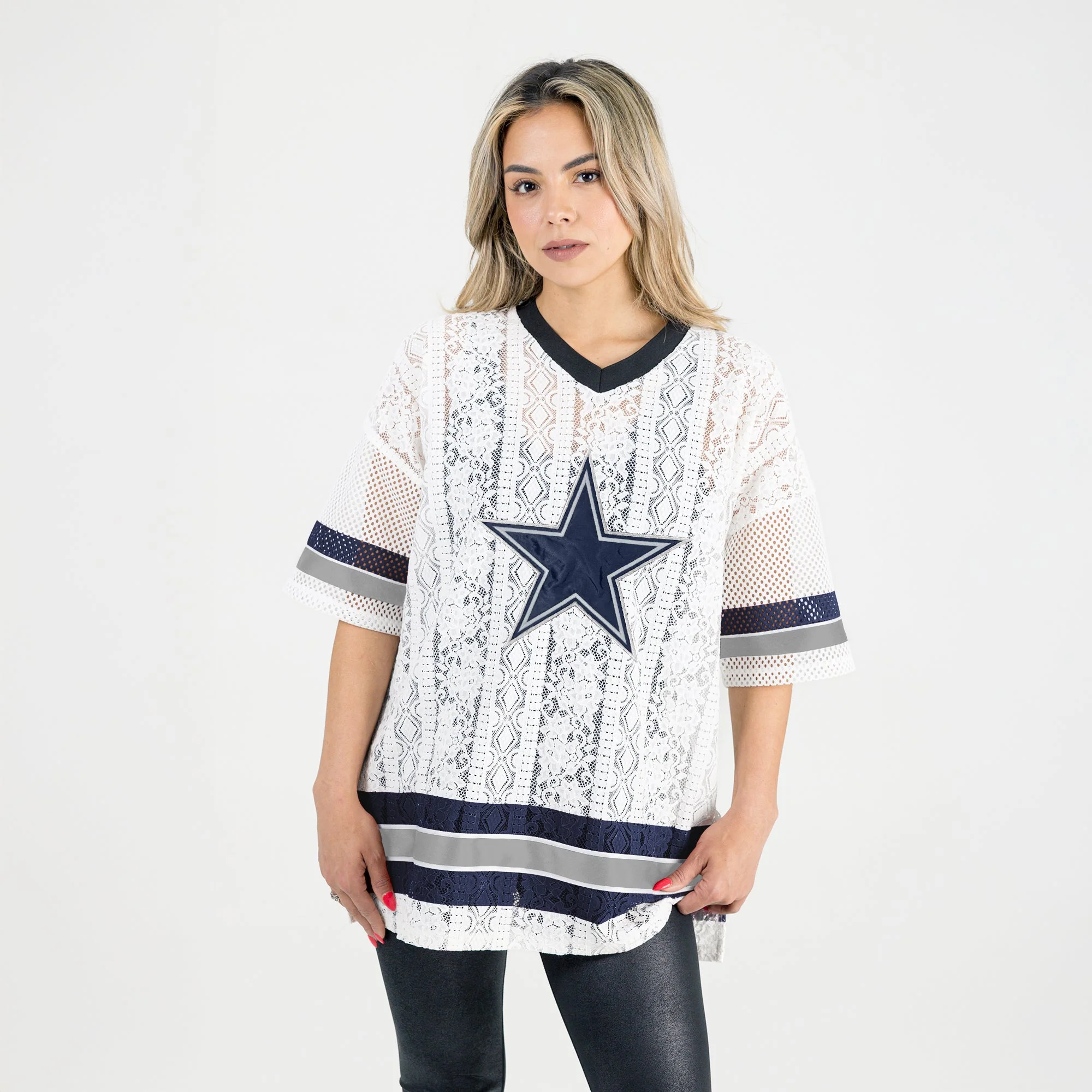 DALLAS COWBOYS HIGH NOTE LACE FASHION TOP - Image 4