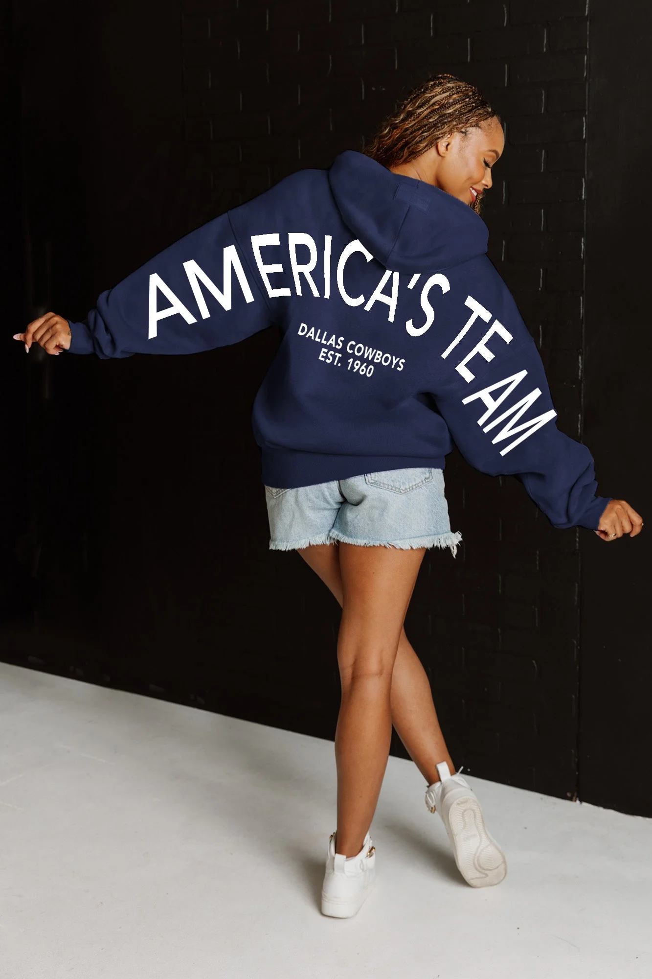 DALLAS COWBOYS Never Stop Oversized Premium Hoodie