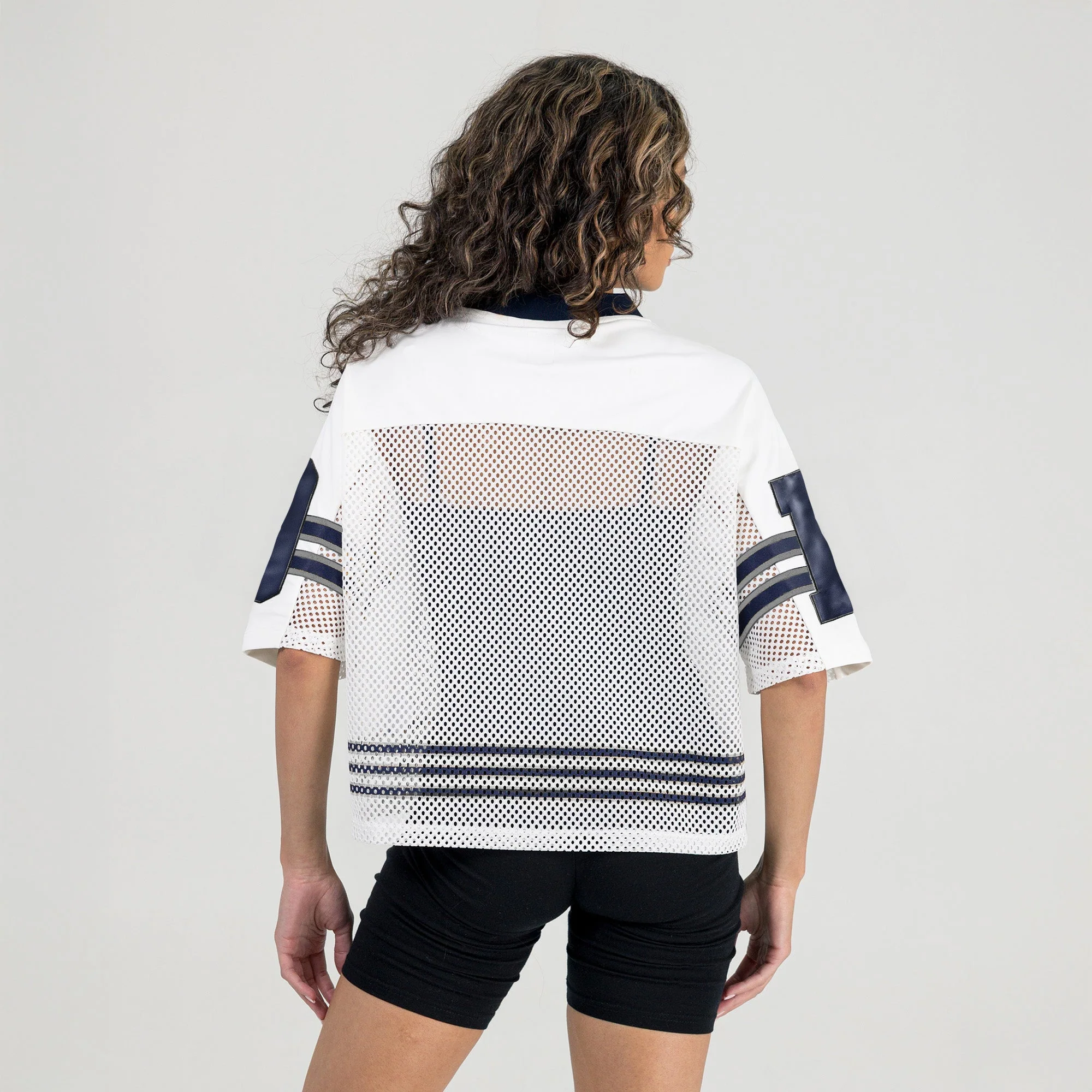 DALLAS COWBOYS TRAILBLAZER MESH CROP FASHION TOP - Image 4