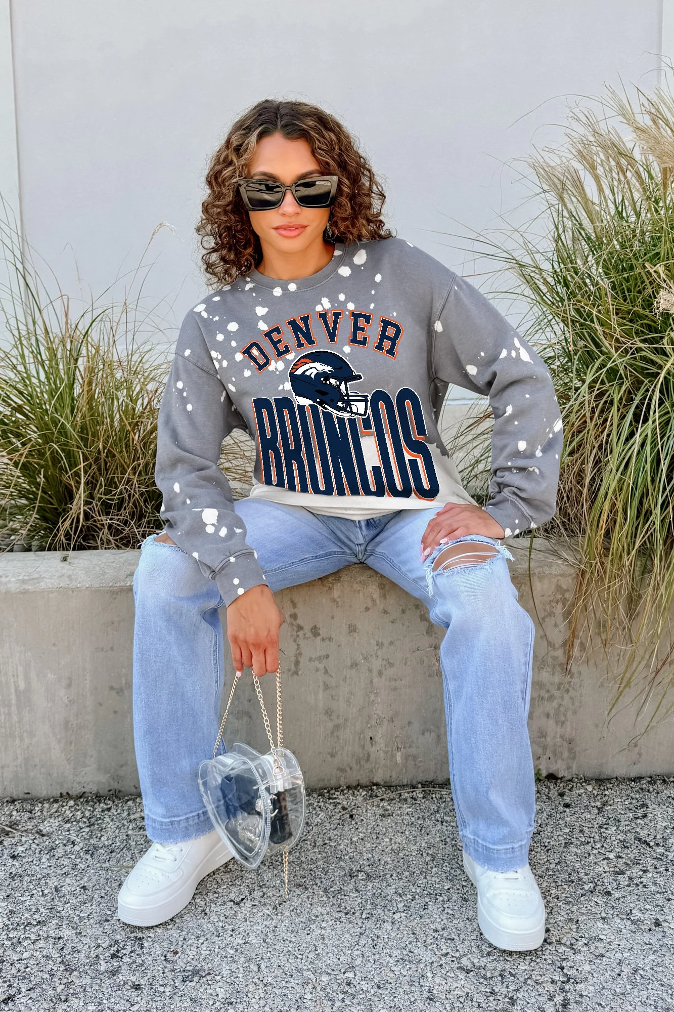 DENVER BRONCOS ARCH RIVALS LONG-SLEEVE FRENCH TERRY PULLOVER - Image 3