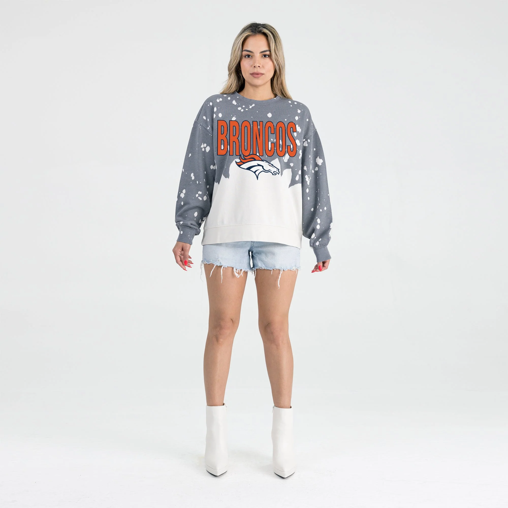 DENVER BRONCOS CASUAL FAN LONG-SLEEVE FRENCH TERRY PULLOVER - Image 4