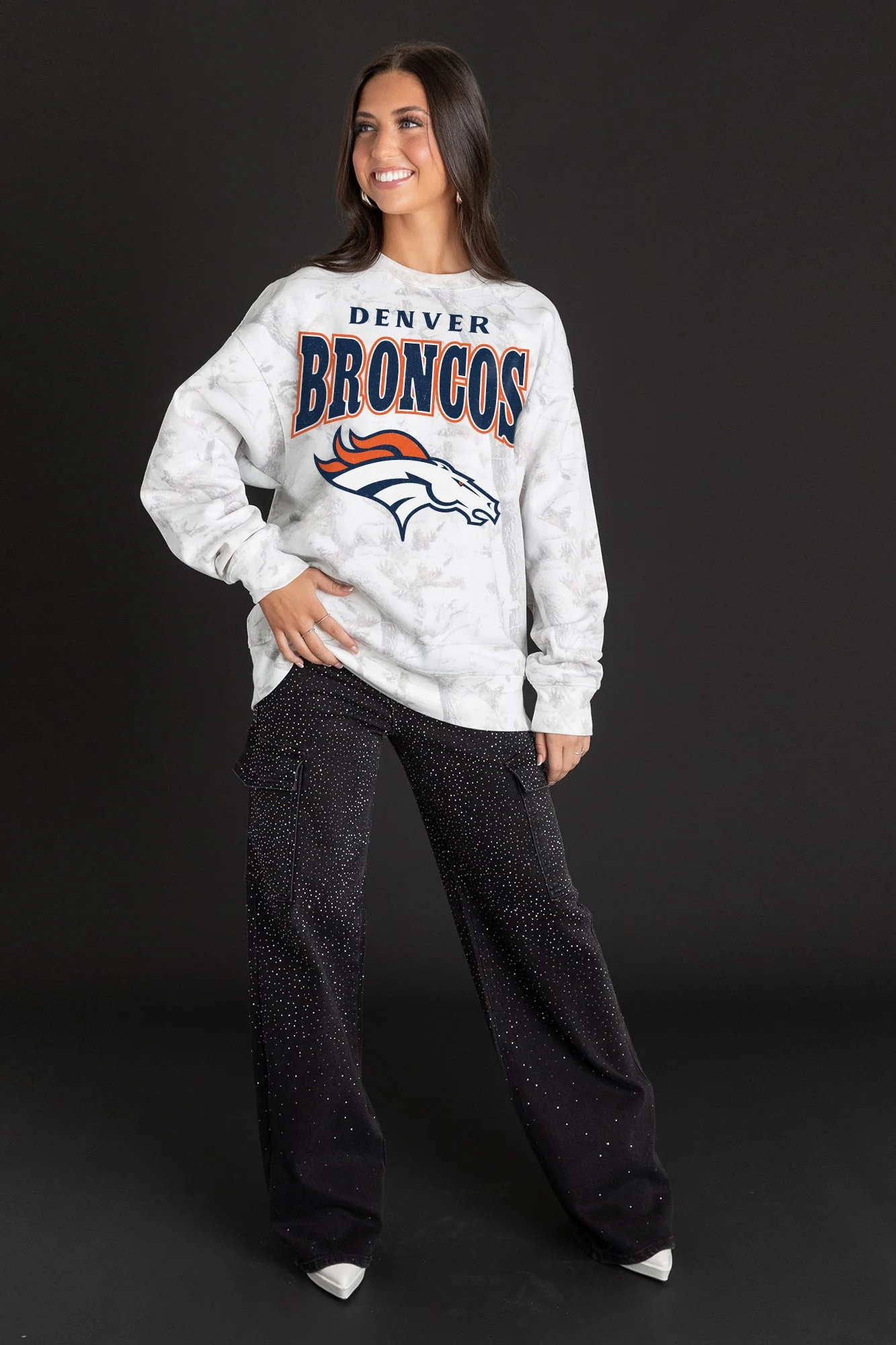 DENVER BRONCOS RALLY READY PREMIUM DROP SHOULDER CAMO PULLOVER - Image 4