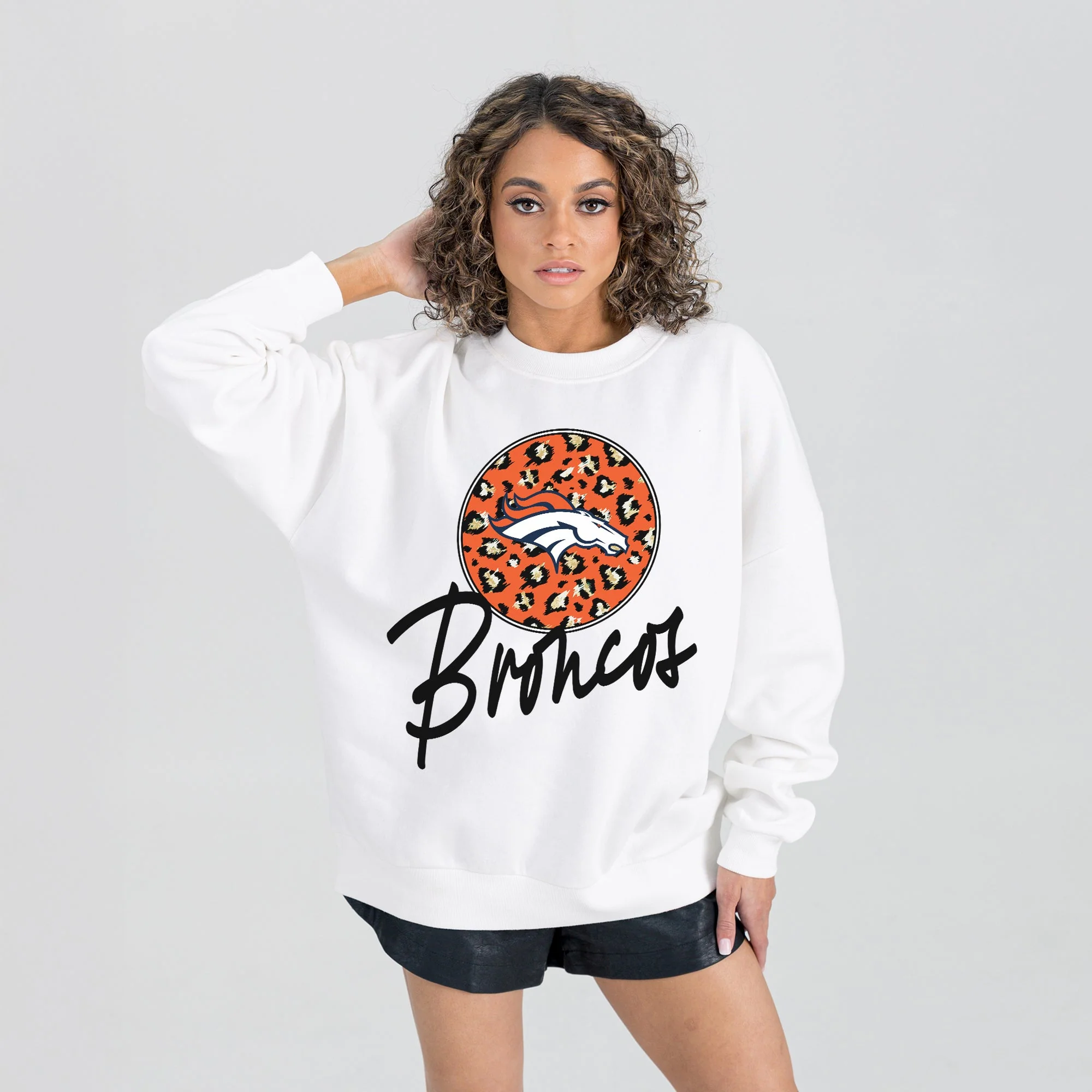 DENVER BRONCOS WILD BREAKTHROUGH PREMIUM FLEECE CREWNECK PULLOVER - Image 6