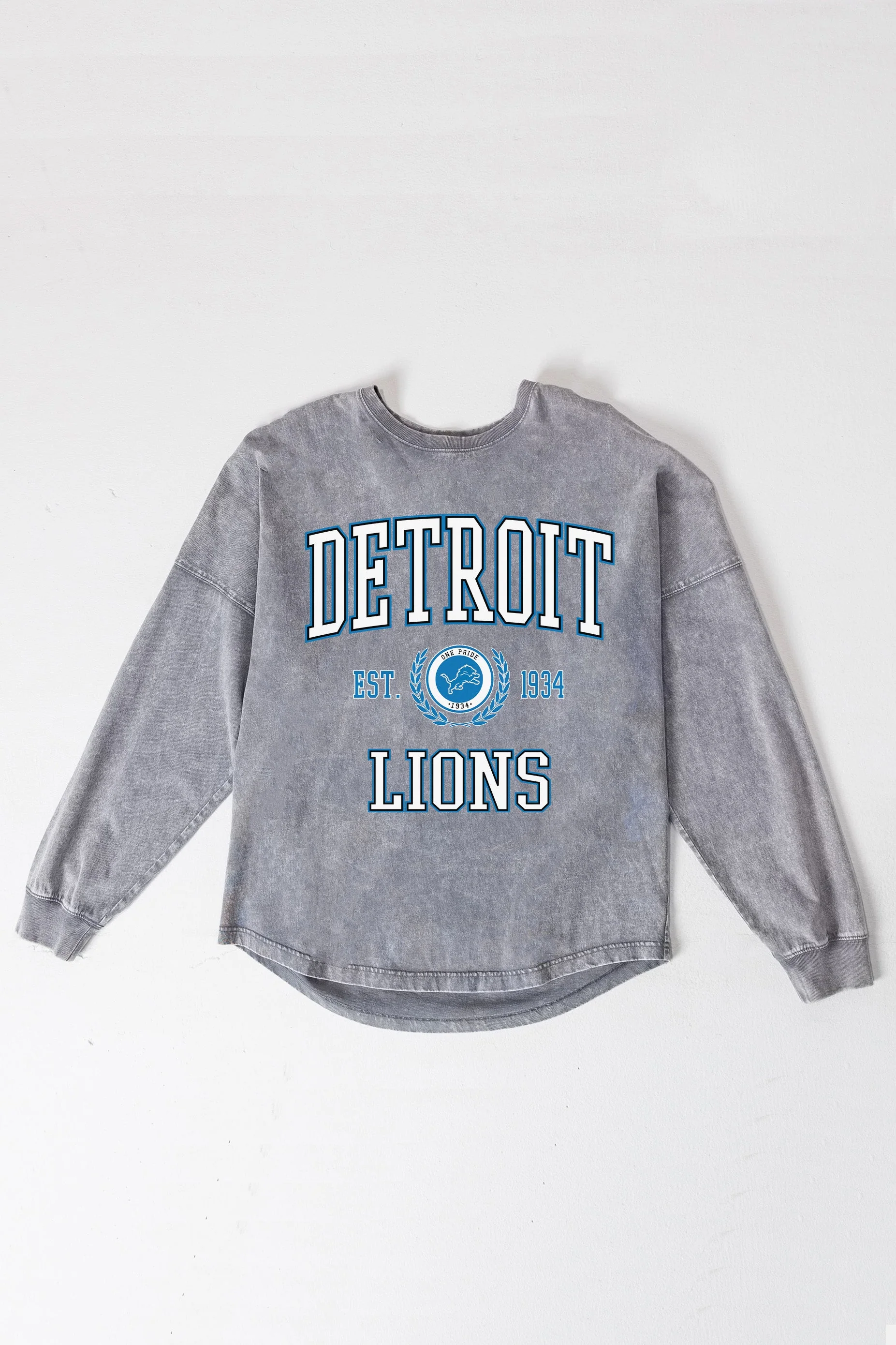 DETROIT LIONS FINAL SCORE FADED WASH PULLOVER - Image 8