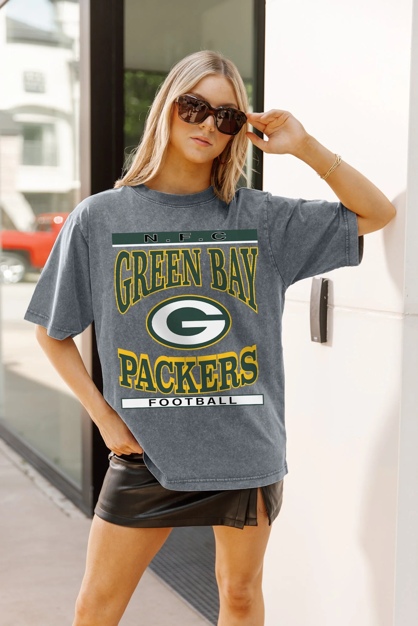 GREEN BAY PACKERS CLASSIC GRIND WASHED RELAXED FIT TEE - Image 2