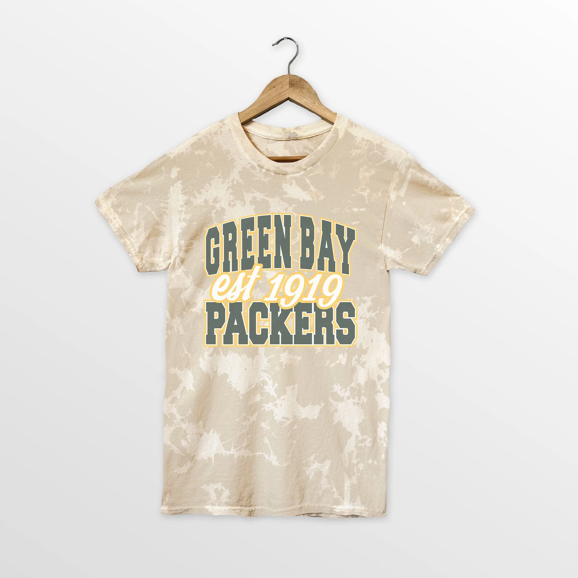 GREEN BAY PACKERS DEEP ROOTS BLEACH WASH TEE