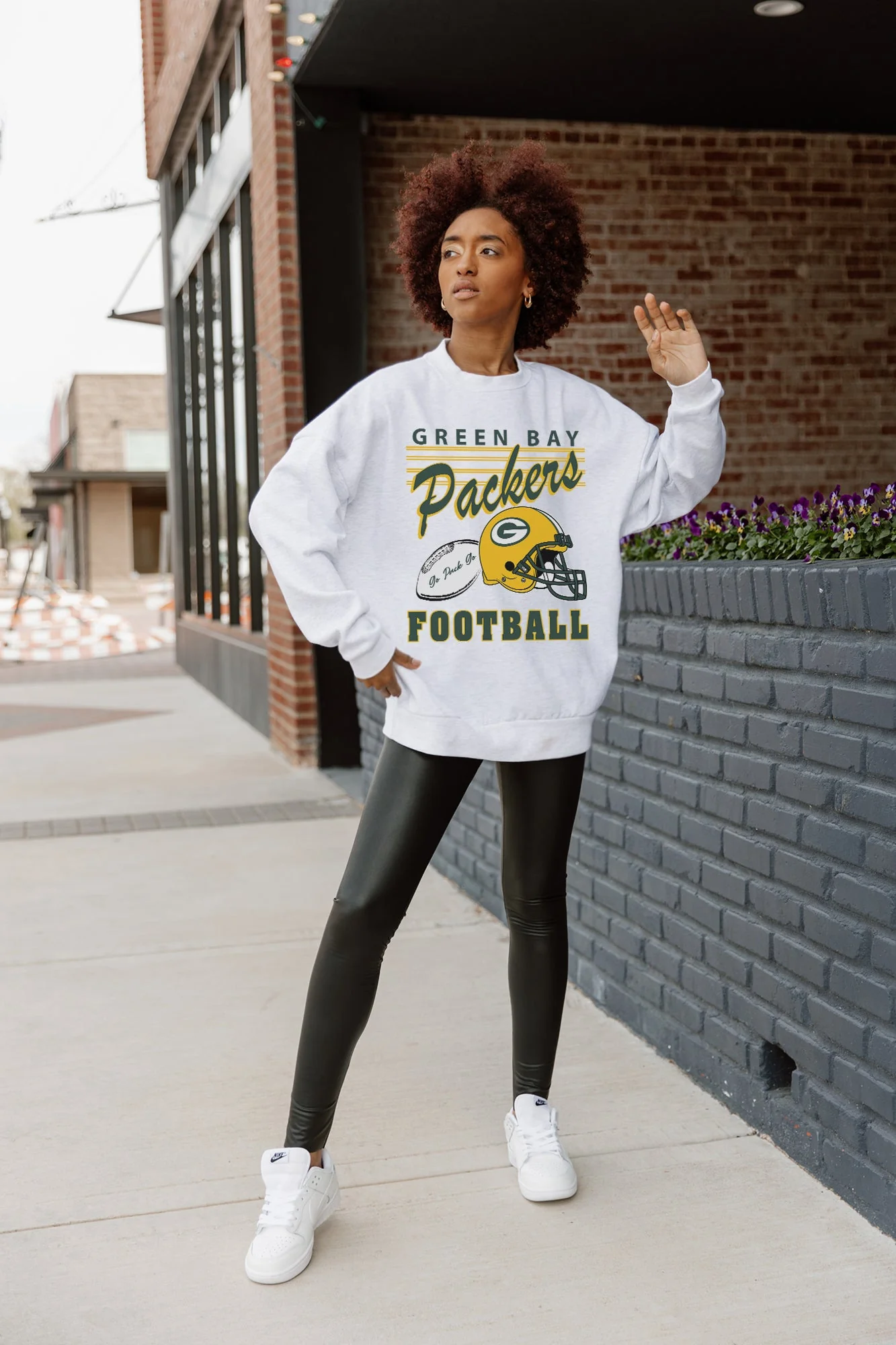 GREEN BAY PACKERS HOME TURF PREMIUM FLEECE CREWNECK PULLOVER - Image 2