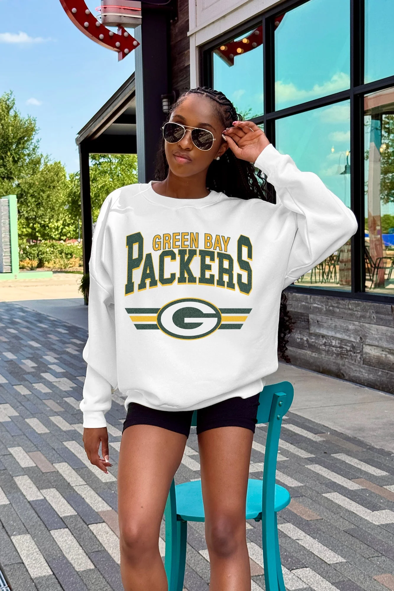 GREEN BAY PACKERS SWIFT STRIKE PREMIUM FLEECE CREWNECK PULLOVER - Image 4