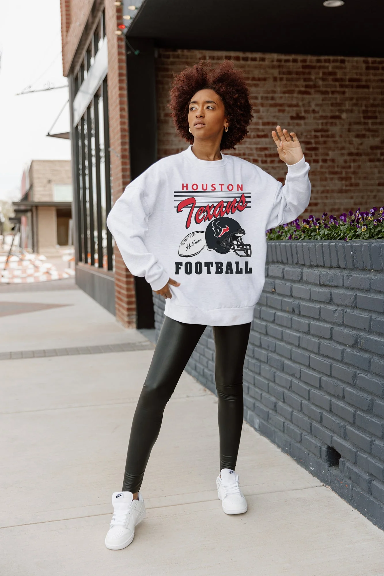 HOUSTON TEXANS HOME TURF PREMIUM FLEECE CREWNECK PULLOVER - Image 2