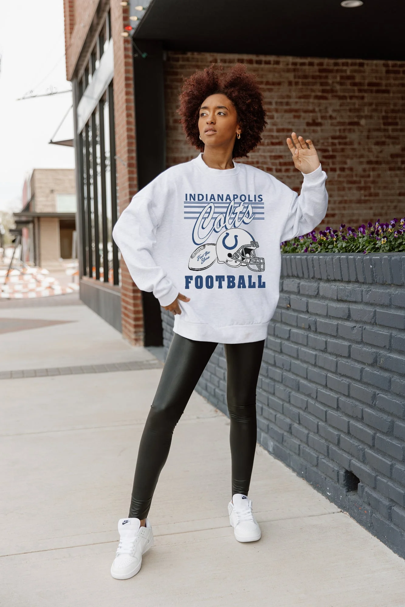 INDIANAPOLIS COLTS HOME TURF PREMIUM FLEECE CREWNECK PULLOVER - Image 2