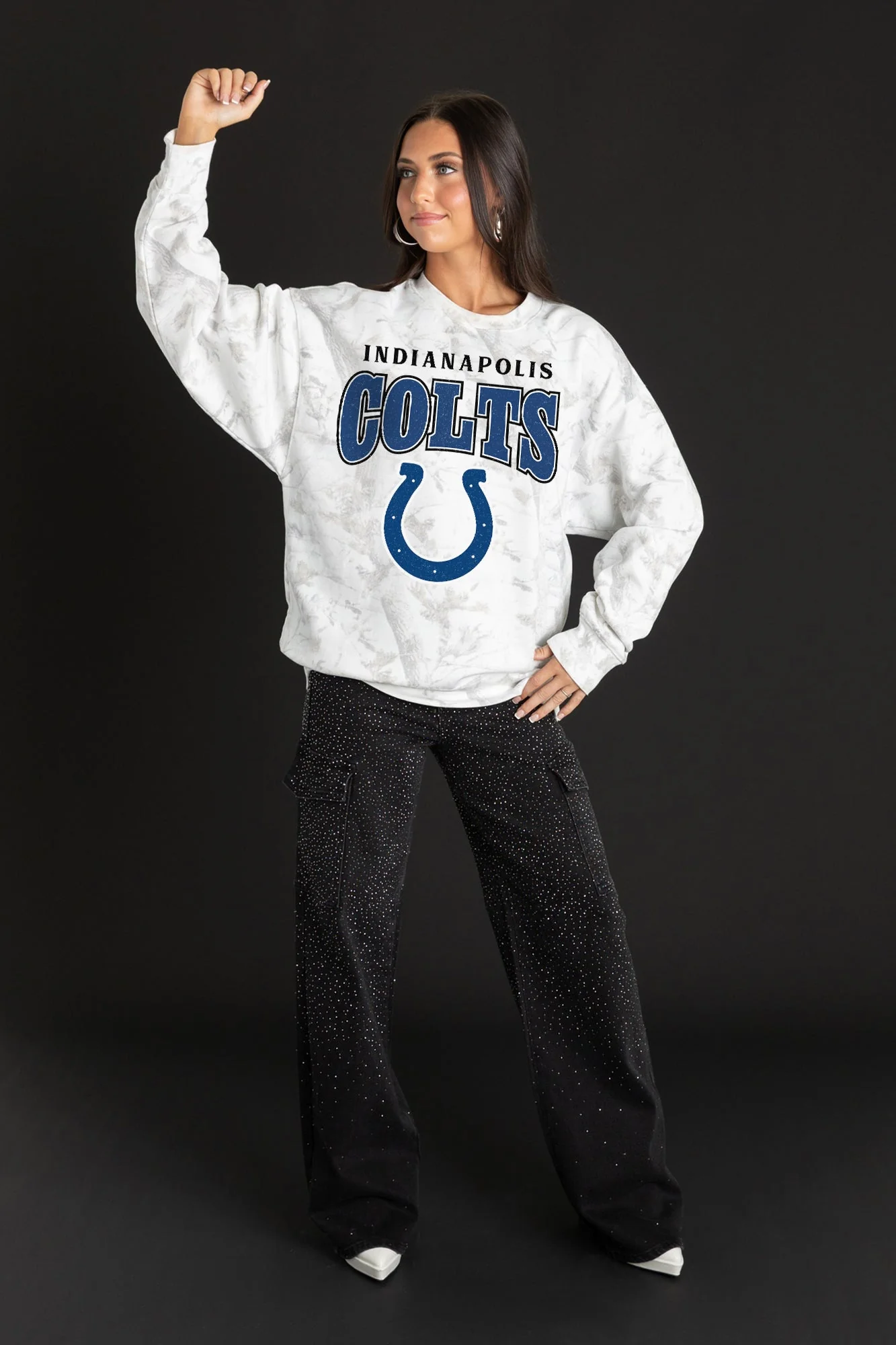 INDIANAPOLIS COLTS RALLY READY PREMIUM DROP SHOULDER CAMO PULLOVER - Image 3