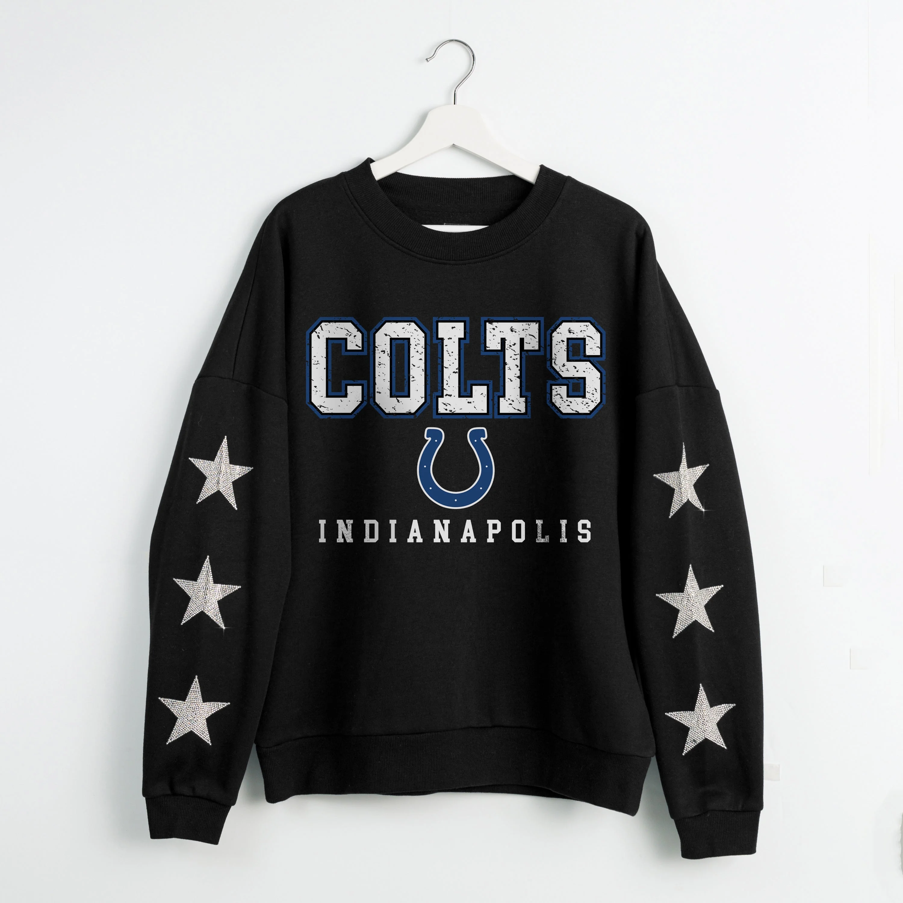 INDIANAPOLIS COLTS VELOCITY STAR EMBELLISHED CREW SWEATSHIRT - Image 8