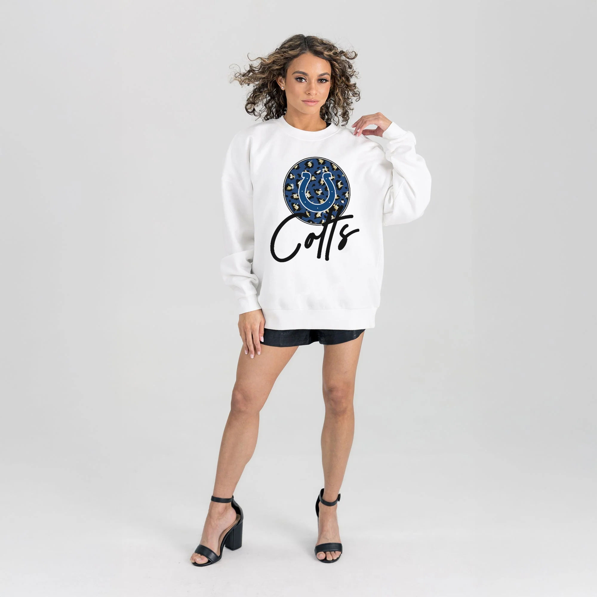 INDIANAPOLIS COLTS WILD BREAKTHROUGH PREMIUM FLEECE CREWNECK PULLOVER - Image 5