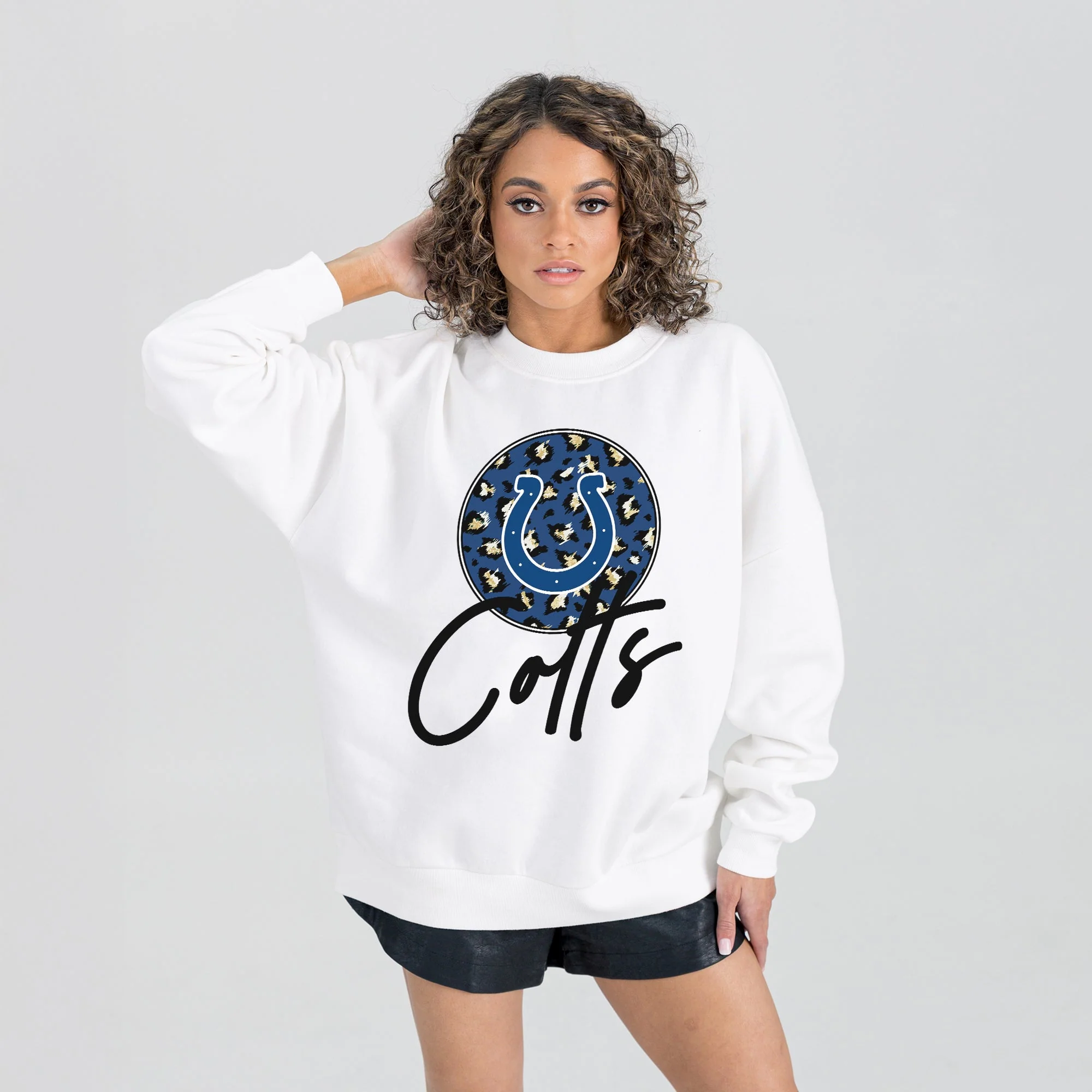 INDIANAPOLIS COLTS WILD BREAKTHROUGH PREMIUM FLEECE CREWNECK PULLOVER - Image 6