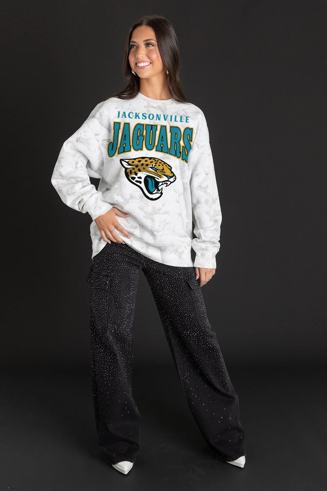 JACKSONVILLE JAGUARS RALLY READY PREMIUM DROP SHOULDER CAMO PULLOVER - Image 4