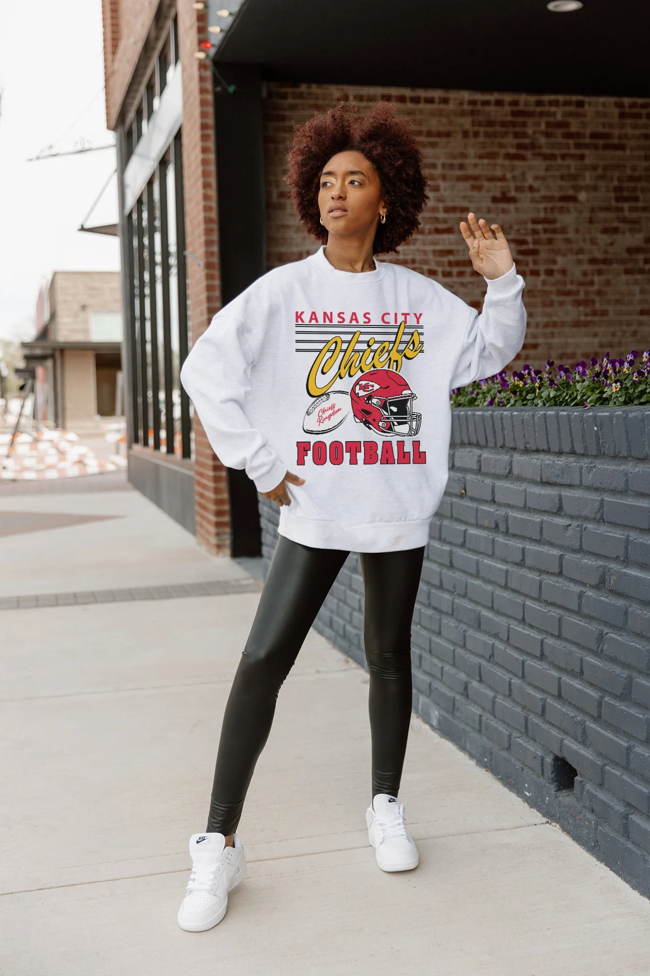 KANSAS CITY CHIEFS HOME TURF PREMIUM FLEECE CREWNECK PULLOVER - Image 2