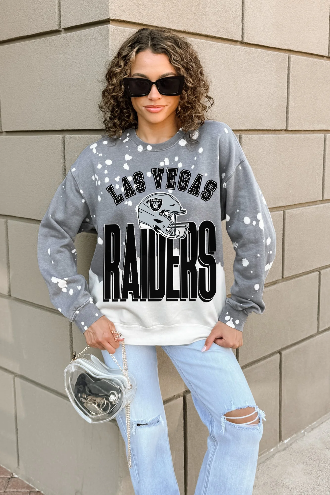LAS VEGAS RAIDERS ARCH RIVALS LONG-SLEEVE FRENCH TERRY PULLOVER - Image 2