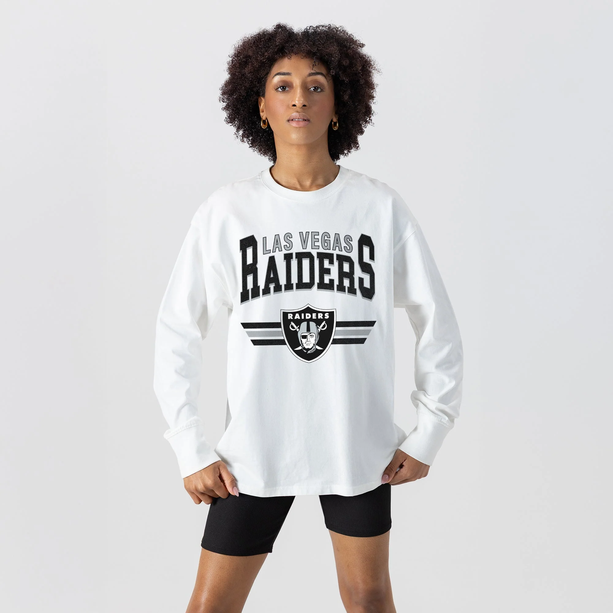 LAS VEGAS RAIDERS SWIFT STRIKE ESSENTIAL RELAXED FIT LONG SLEEVE TEE - Image 4