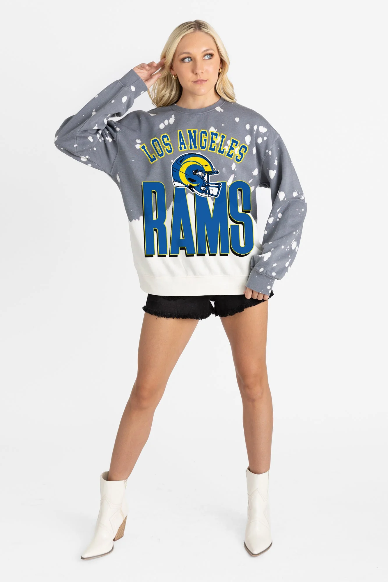 LOS ANGELES RAMS ARCH RIVALS LONG-SLEEVE FRENCH TERRY PULLOVER - Image 5