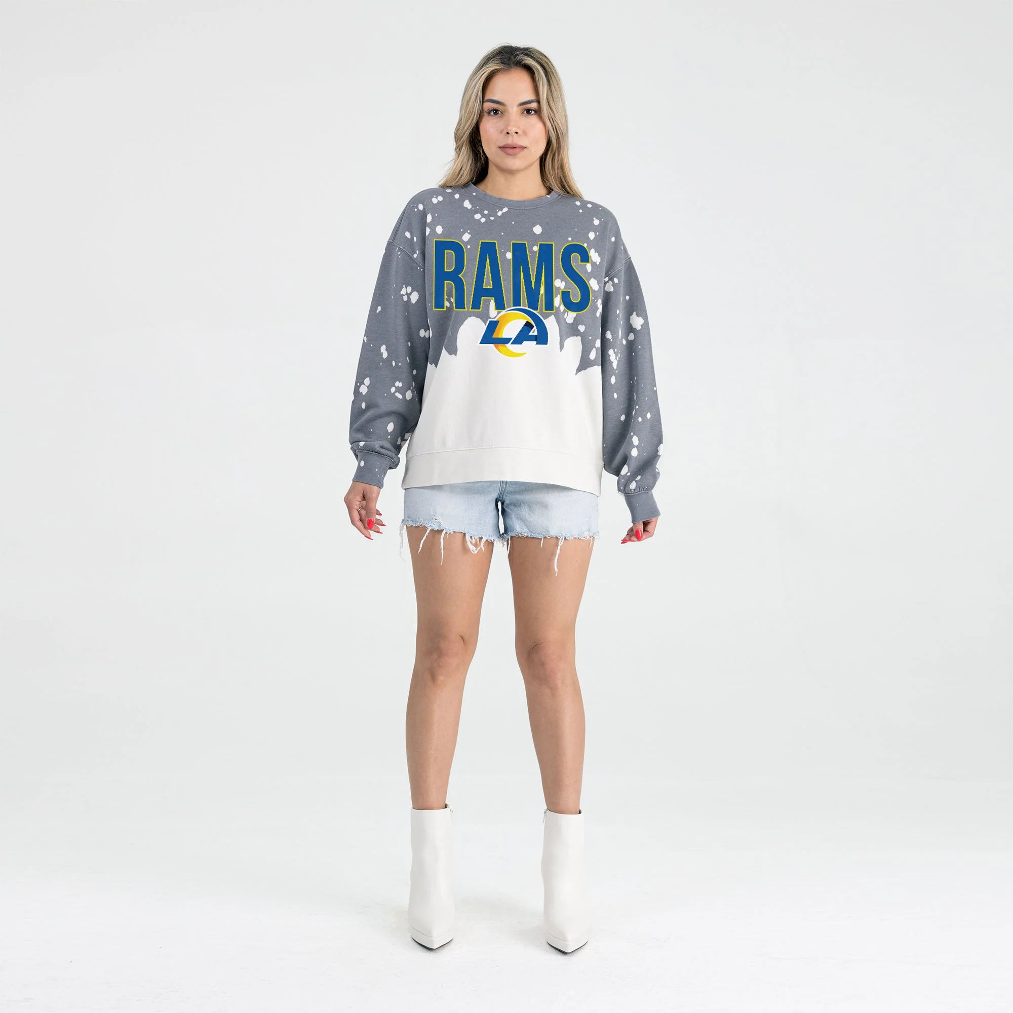 LOS ANGELES RAMS CASUAL FAN LONG-SLEEVE FRENCH TERRY PULLOVER - Image 4