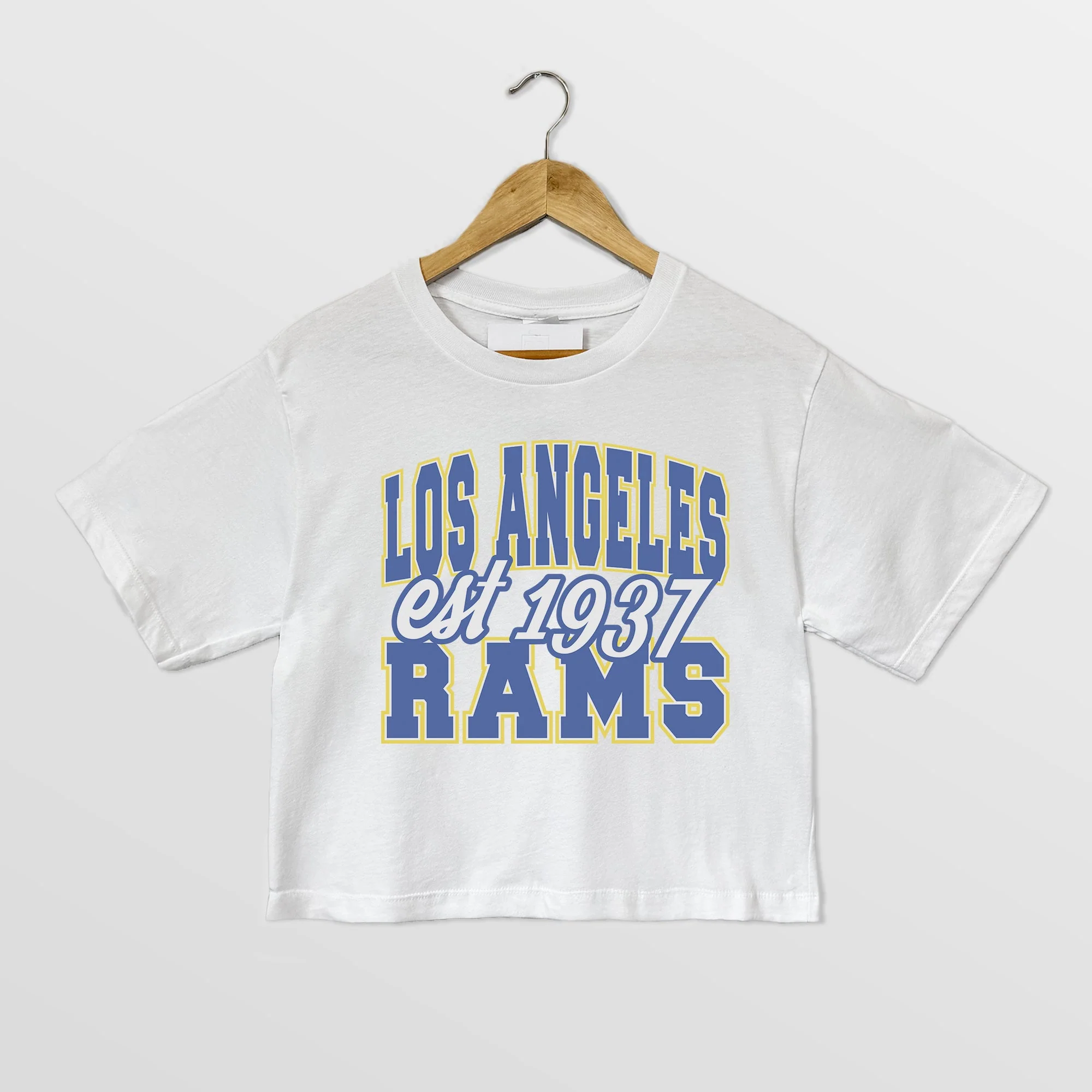 LOS ANGELES RAMS DEEP ROOTS BOXY FIT CROPPED TEE