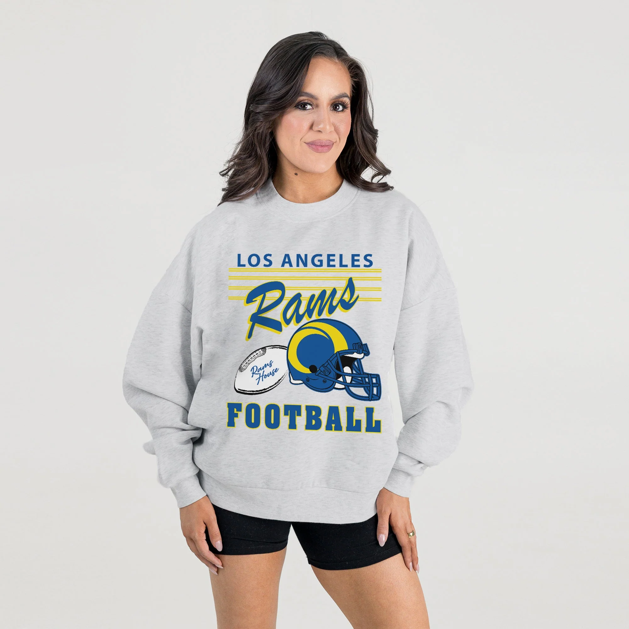LOS ANGELES RAMS HOME TURF PREMIUM FLEECE CREWNECK PULLOVER - Image 3