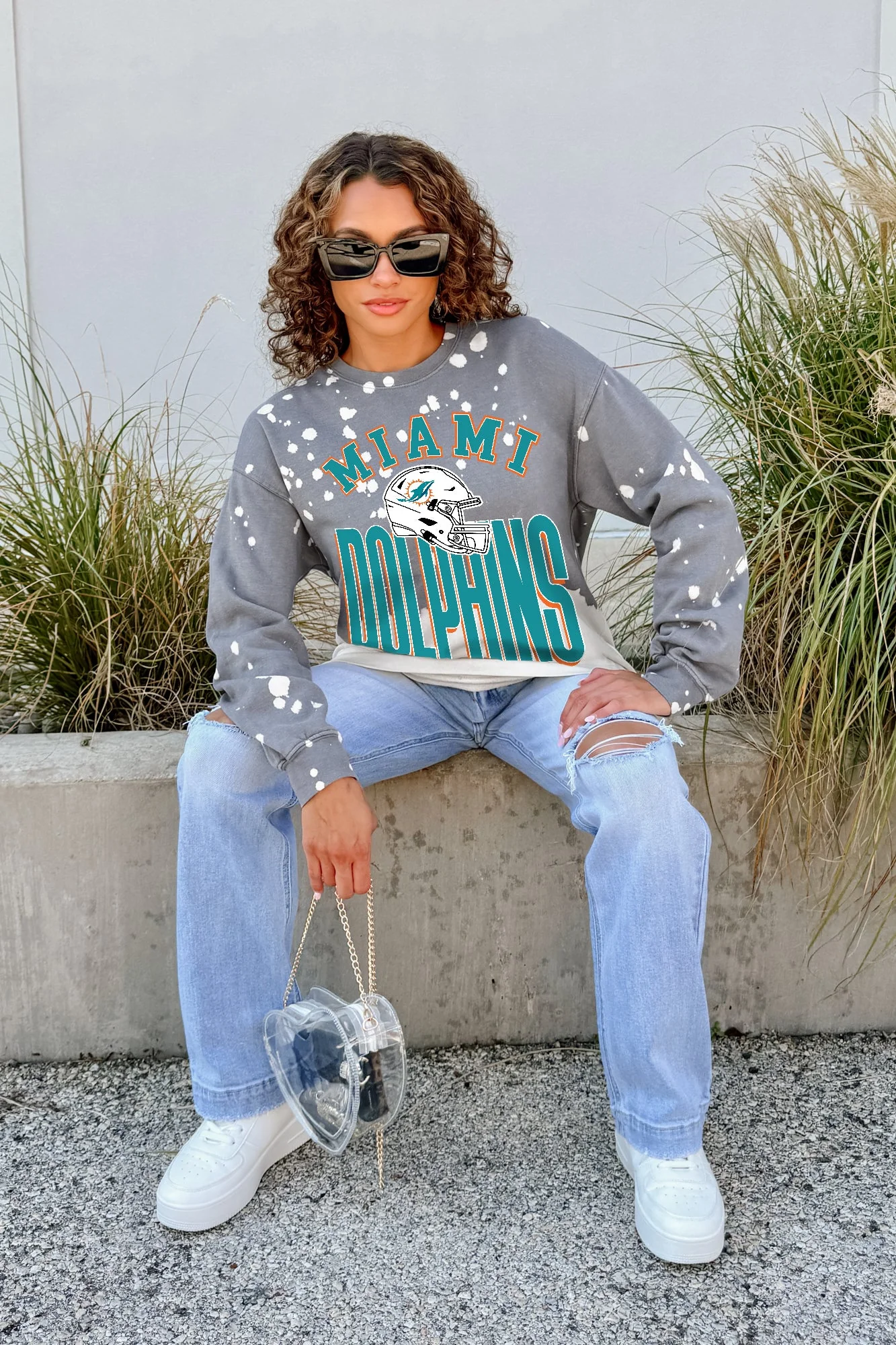 MIAMI DOLPHINS ARCH RIVALS LONG-SLEEVE FRENCH TERRY PULLOVER - Image 3