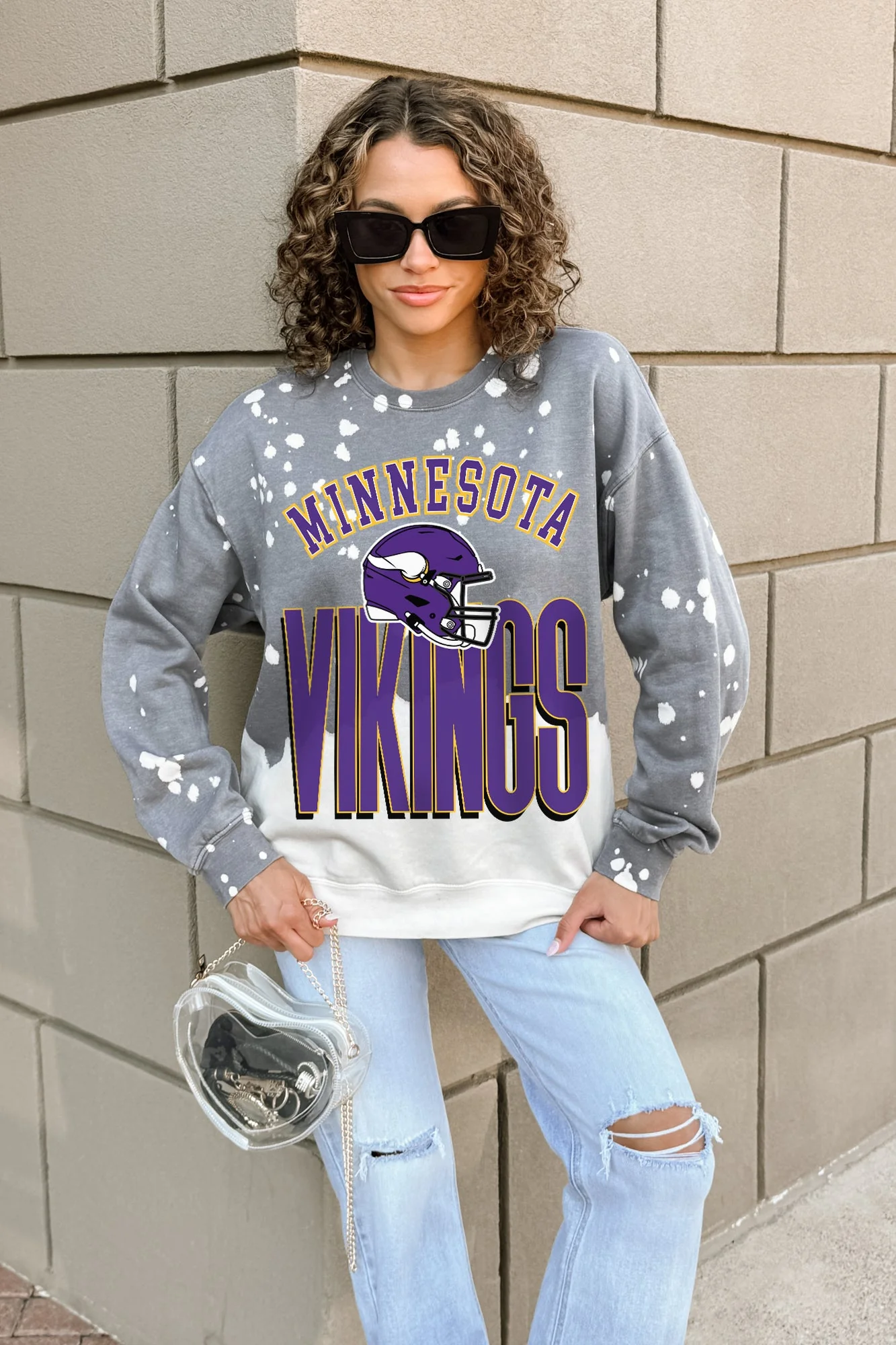 MINNESOTA VIKINGS ARCH RIVALS LONG-SLEEVE FRENCH TERRY PULLOVER - Image 2