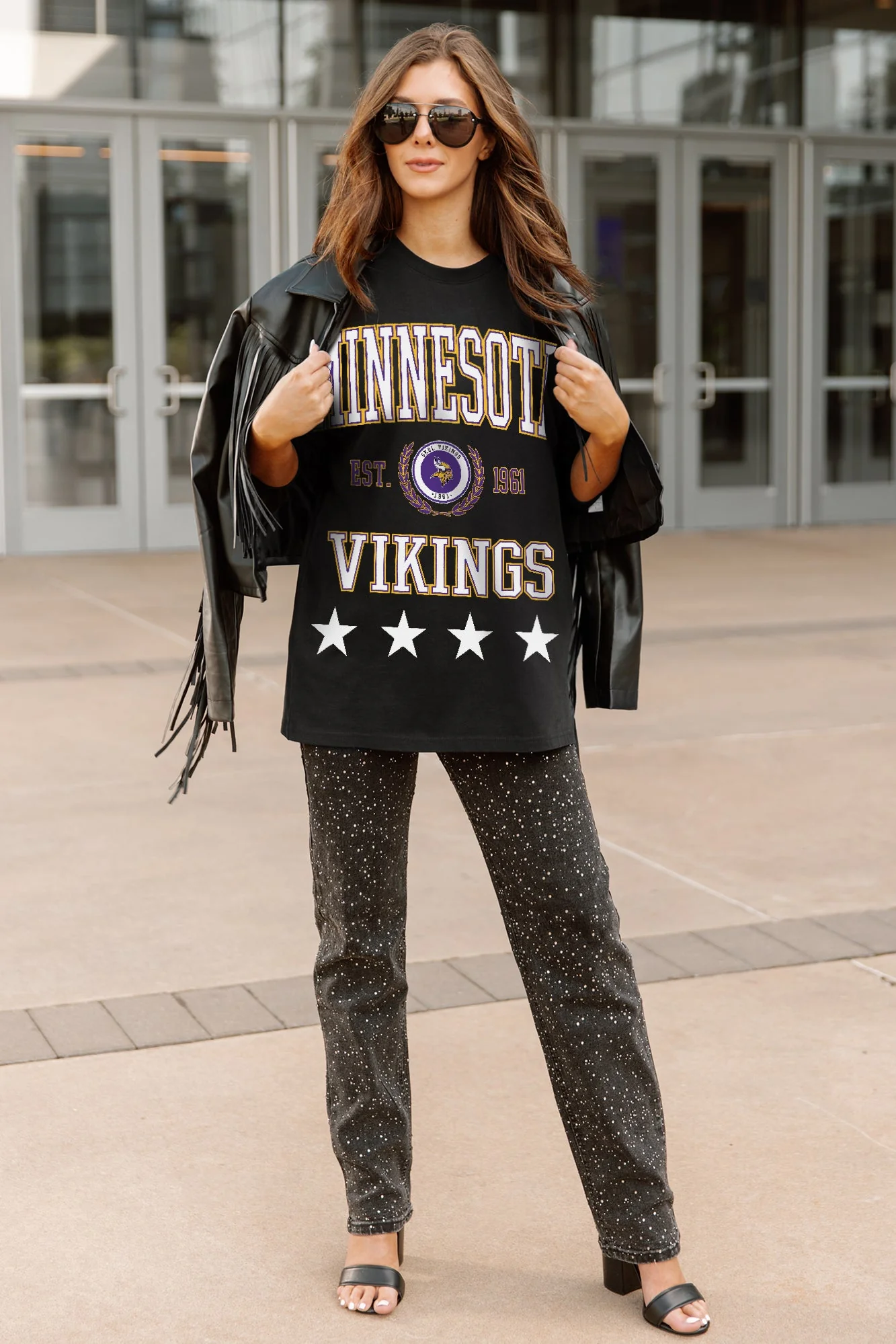 MINNESOTA VIKINGS EVERYDAY STAR ESSENTIAL RELAXED FIT LONG SLEEVE TEE - Image 3