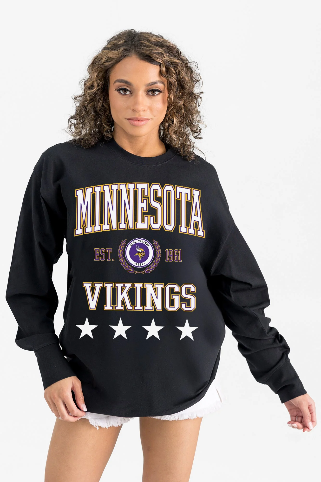 MINNESOTA VIKINGS EVERYDAY STAR ESSENTIAL RELAXED FIT LONG SLEEVE TEE - Image 6