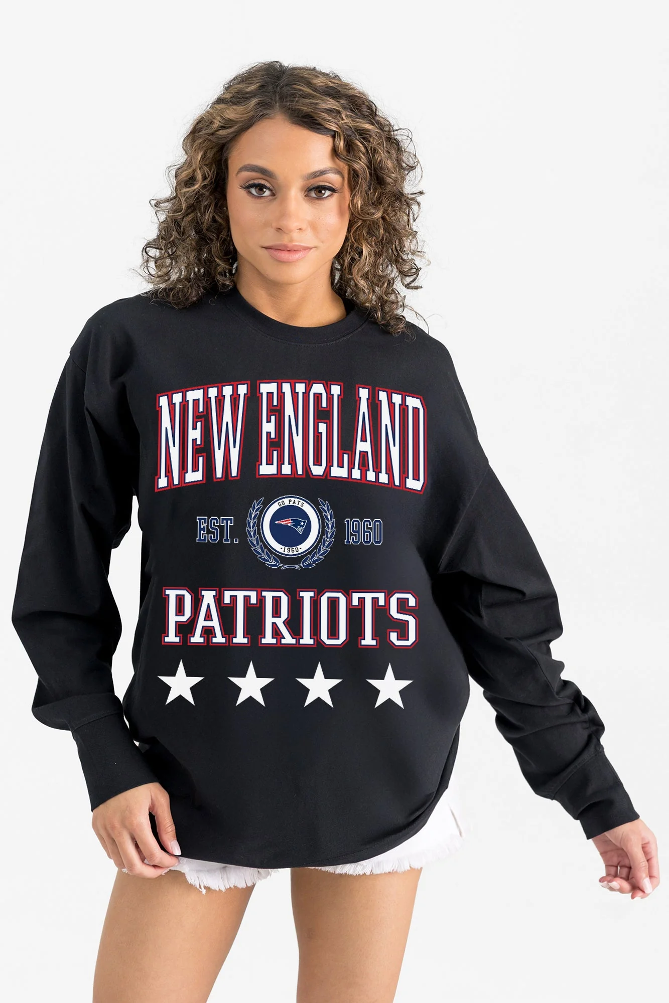NEW ENGLAND PATRIOTS EVERYDAY STAR ESSENTIAL RELAXED FIT LONG SLEEVE TEE - Image 6