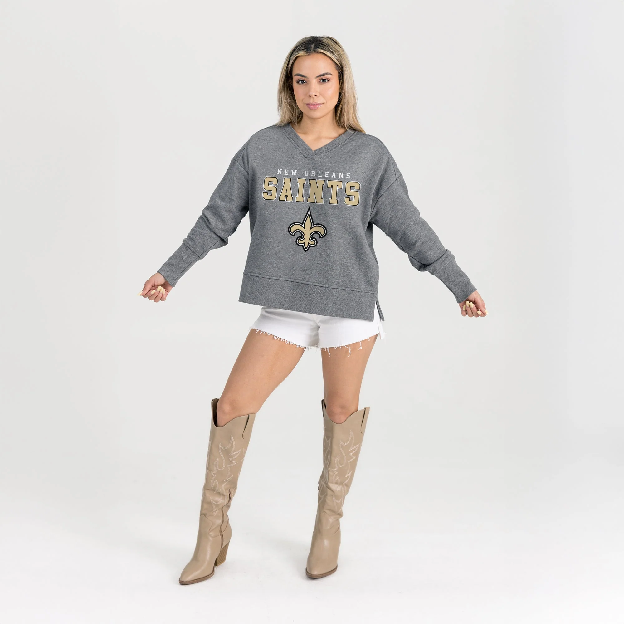NEW ORLEANS SAINTS MOST WANTED CLASSIC FRENCH TERRY PULLOVER - Image 7