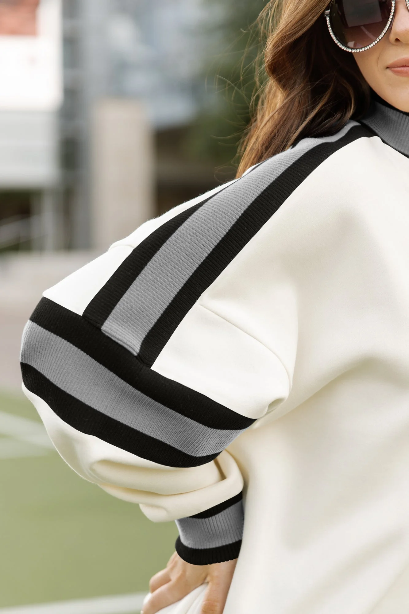 NEW ORLEANS SAINTS VIVID MOTION COLORBLOCK TURTLENECK PULLOVER - Image 3
