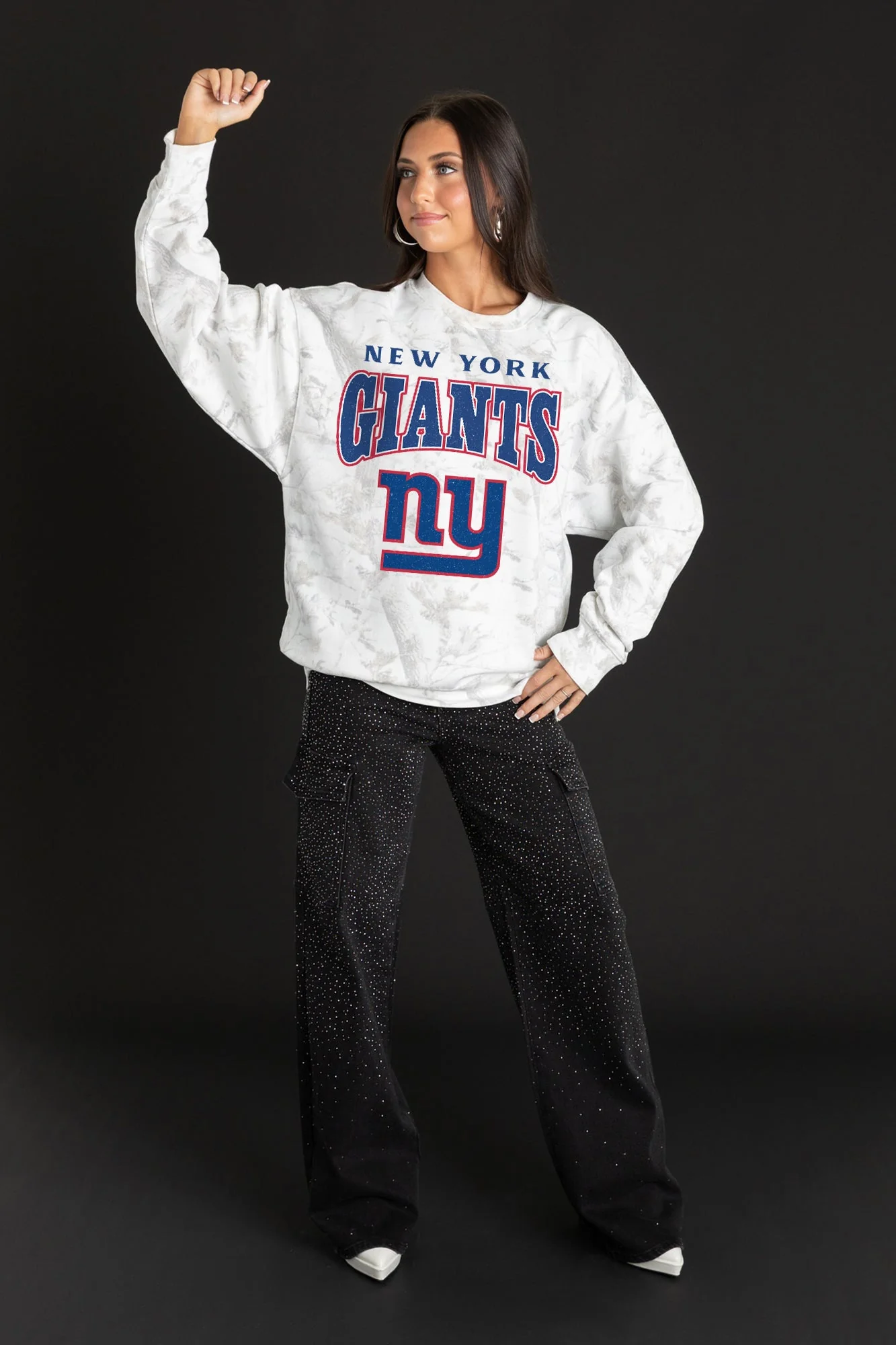 NEW YORK GIANTS RALLY READY PREMIUM DROP SHOULDER CAMO PULLOVER - Image 3