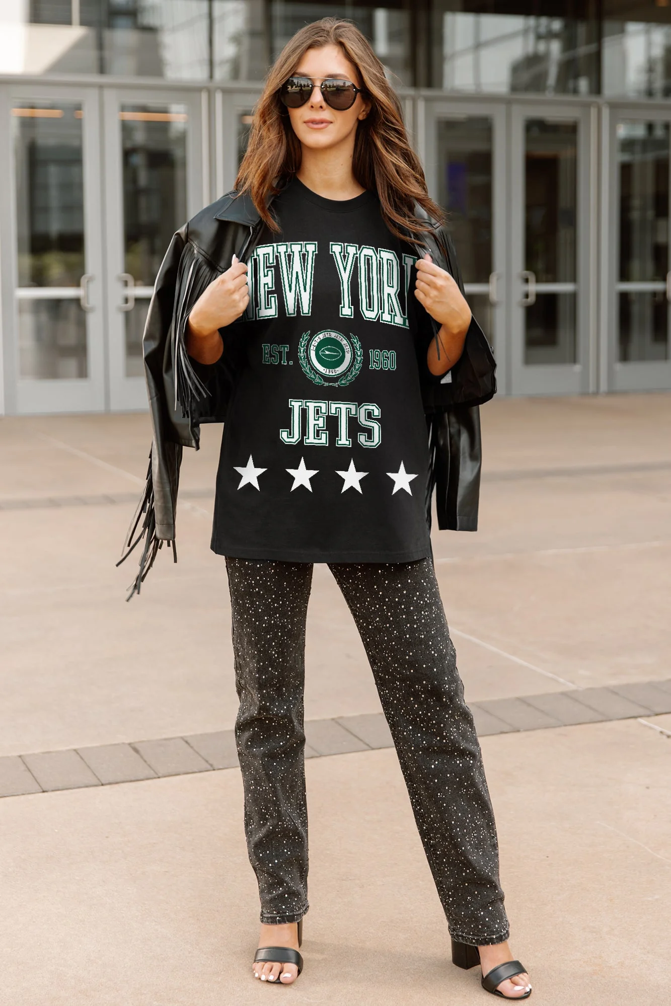NEW YORK JETS EVERYDAY STAR ESSENTIAL RELAXED FIT LONG SLEEVE TEE - Image 3