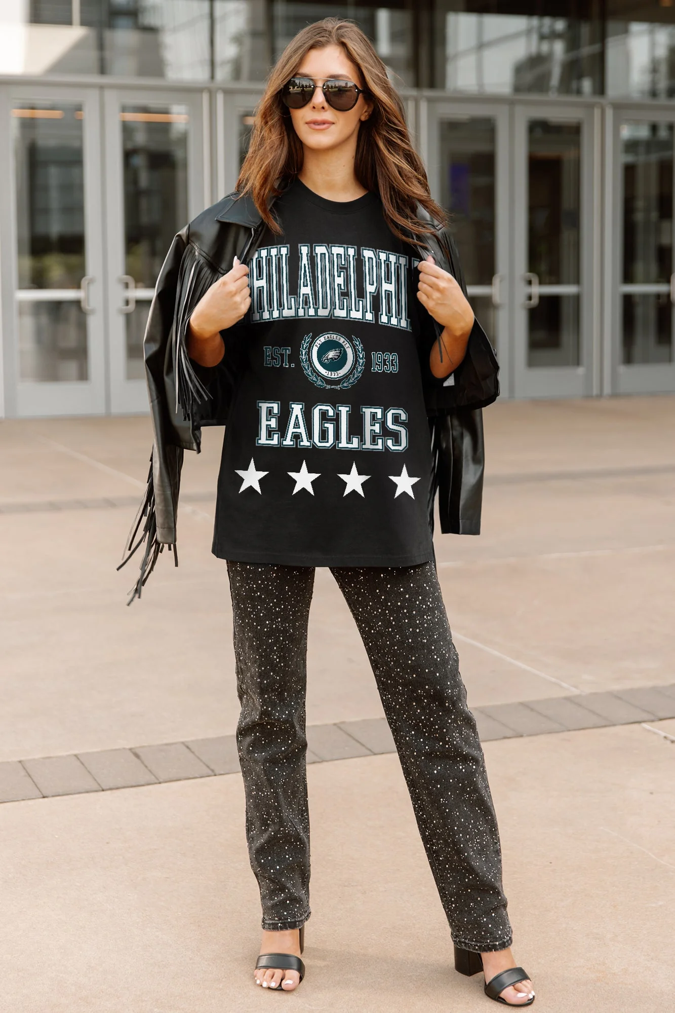 PHILADELPHIA EAGLES EVERYDAY STAR ESSENTIAL RELAXED FIT LONG SLEEVE TEE - Image 3