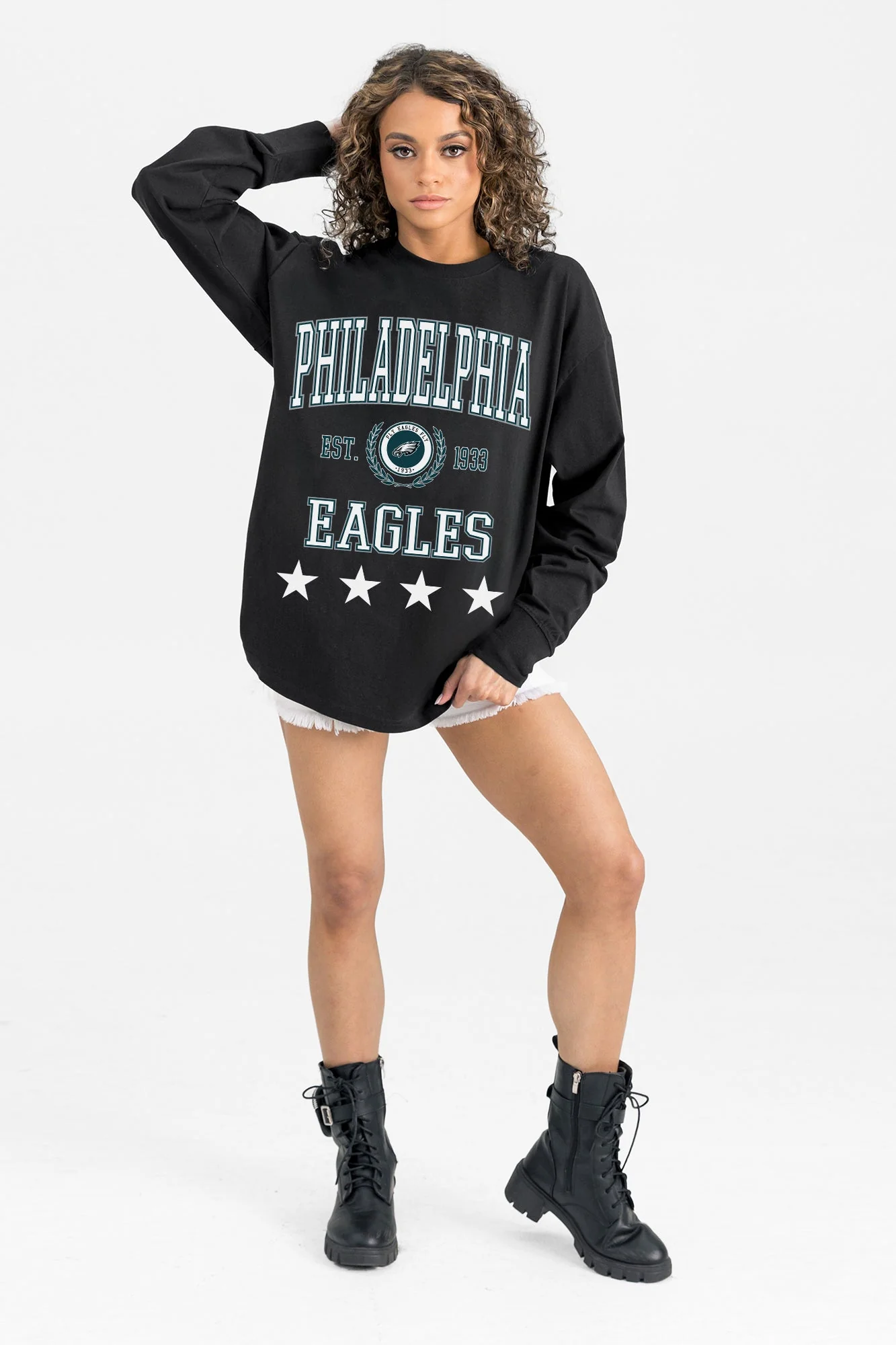 PHILADELPHIA EAGLES EVERYDAY STAR ESSENTIAL RELAXED FIT LONG SLEEVE TEE - Image 5
