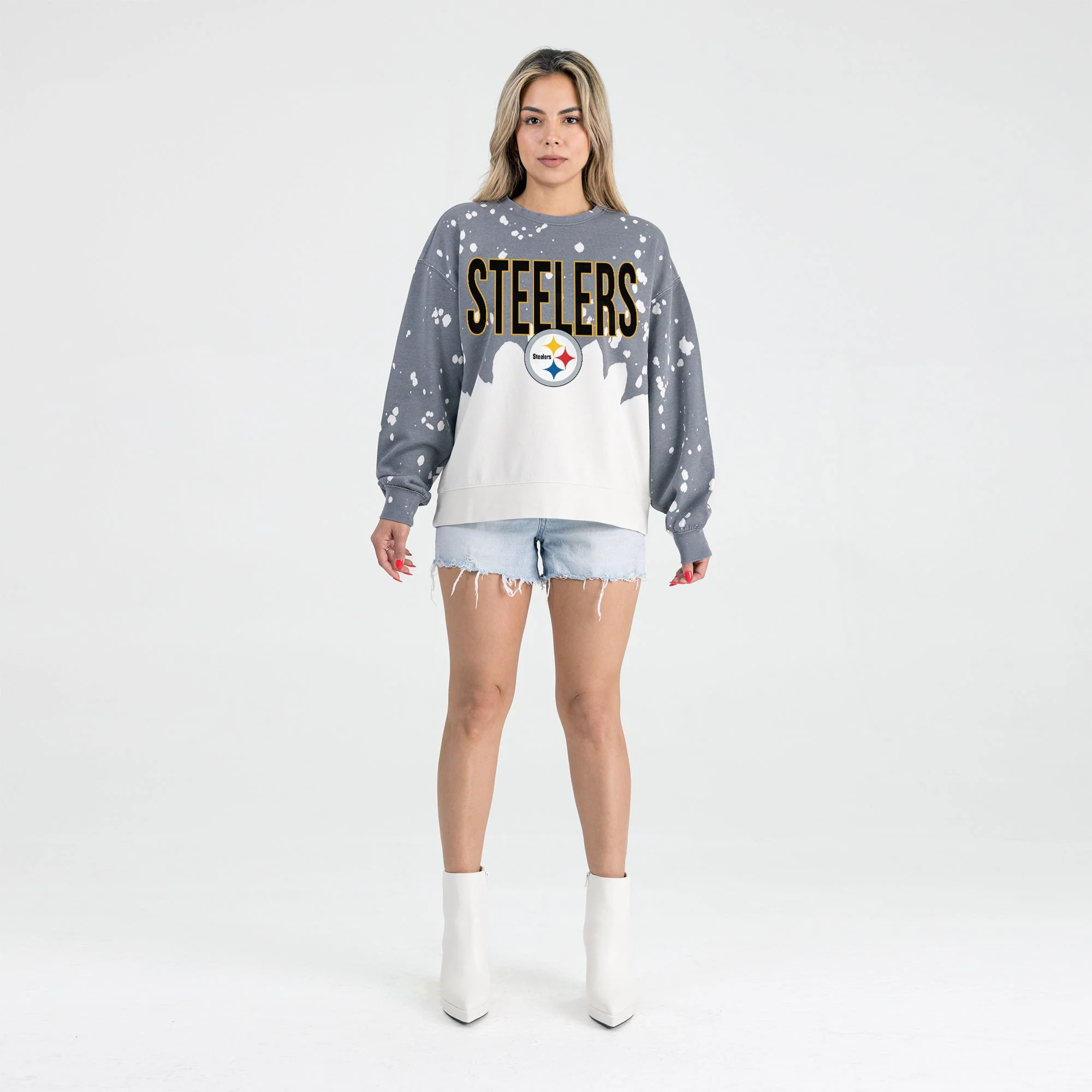 PITTSBURGH STEELERS CASUAL FAN LONG-SLEEVE FRENCH TERRY PULLOVER - Image 4