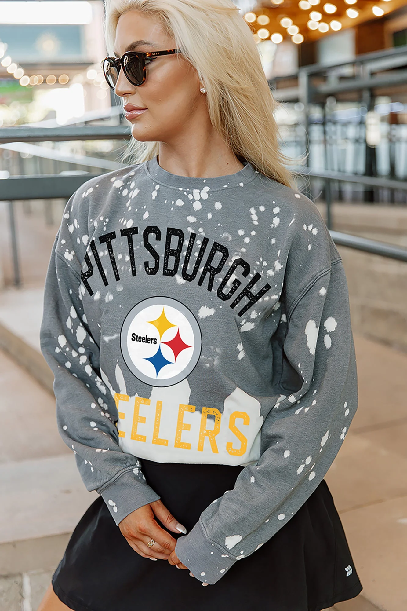 PITTSBURGH STEELERS Coin Toss Long-Sleeve French Terry Pullover - Image 3