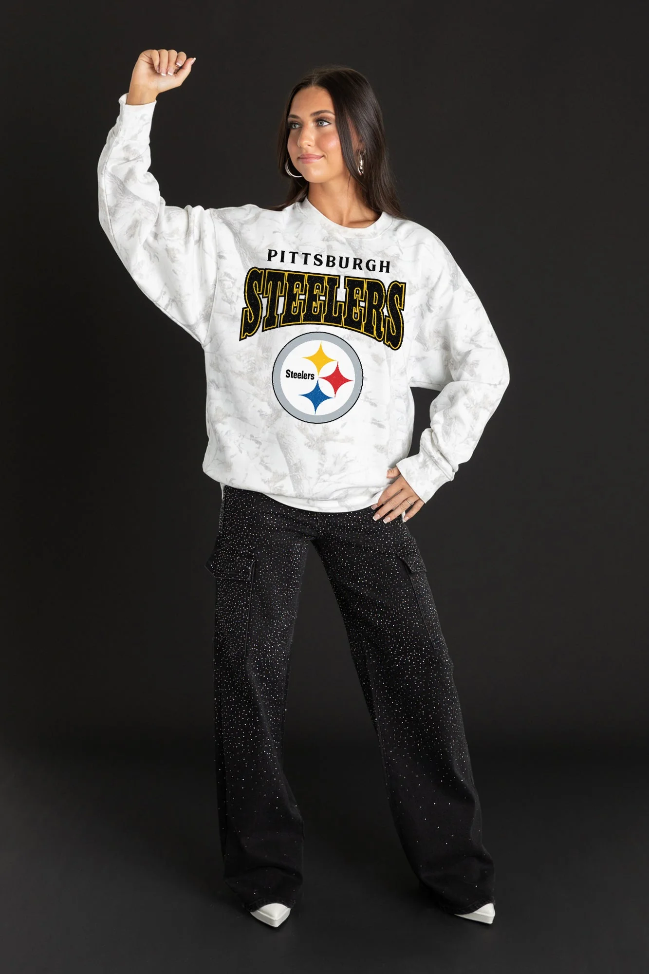 PITTSBURGH STEELERS RALLY READY PREMIUM DROP SHOULDER CAMO PULLOVER - Image 3