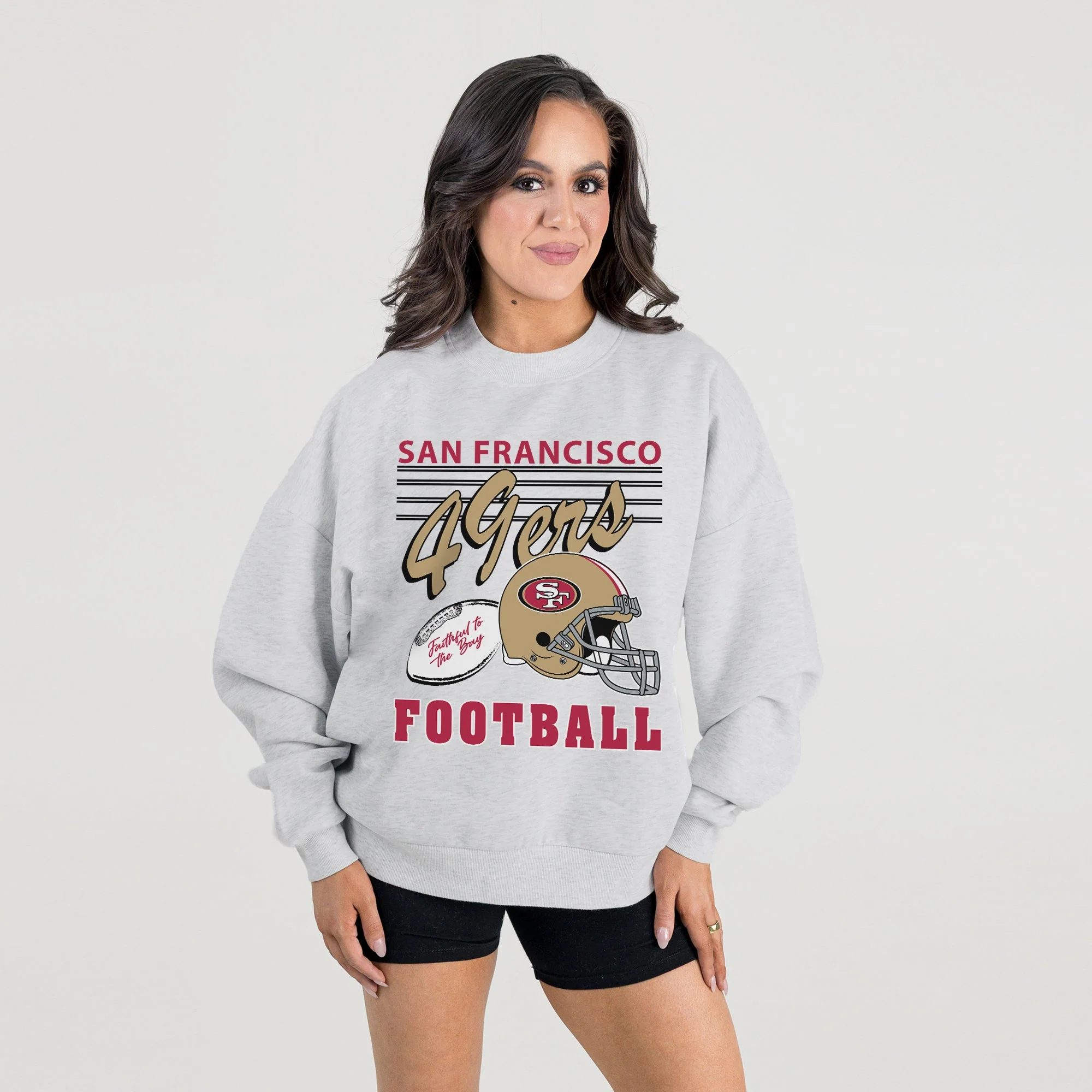 SAN FRANCISCO 49ERS HOME TURF PREMIUM FLEECE CREWNECK PULLOVER - Image 3