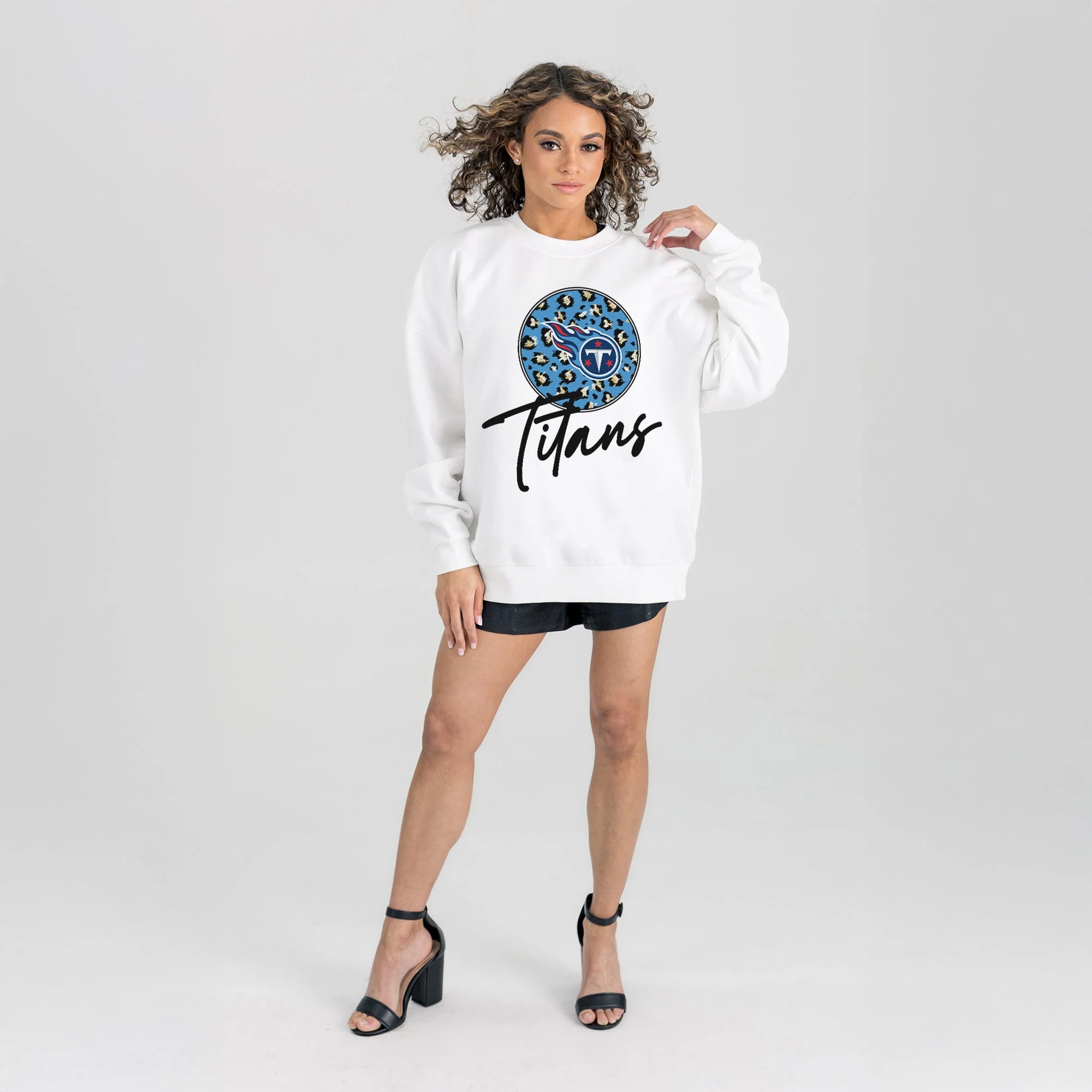 TENNESSEE TITANS WILD BREAKTHROUGH PREMIUM FLEECE CREWNECK PULLOVER - Image 5