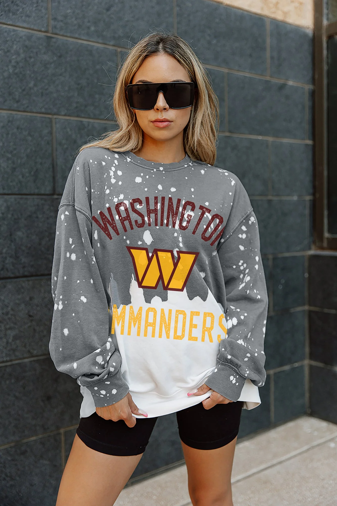 WASHINGTON COMMANDERS Coin Toss Long-Sleeve French Terry Pullover - Image 5