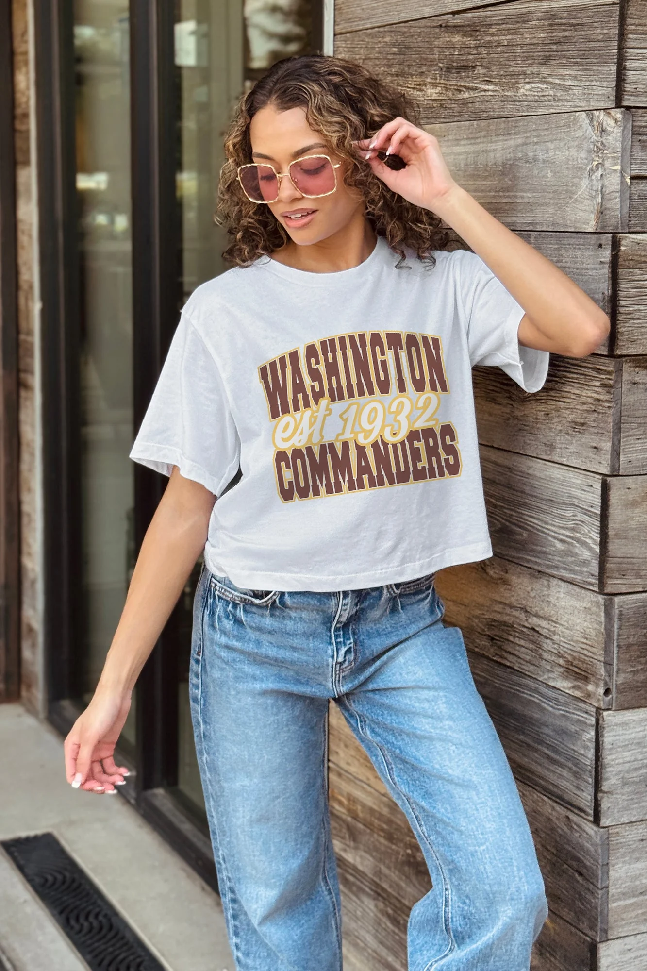 WASHINGTON COMMANDERS DEEP ROOTS BOXY FIT CROPPED TEE - Image 2
