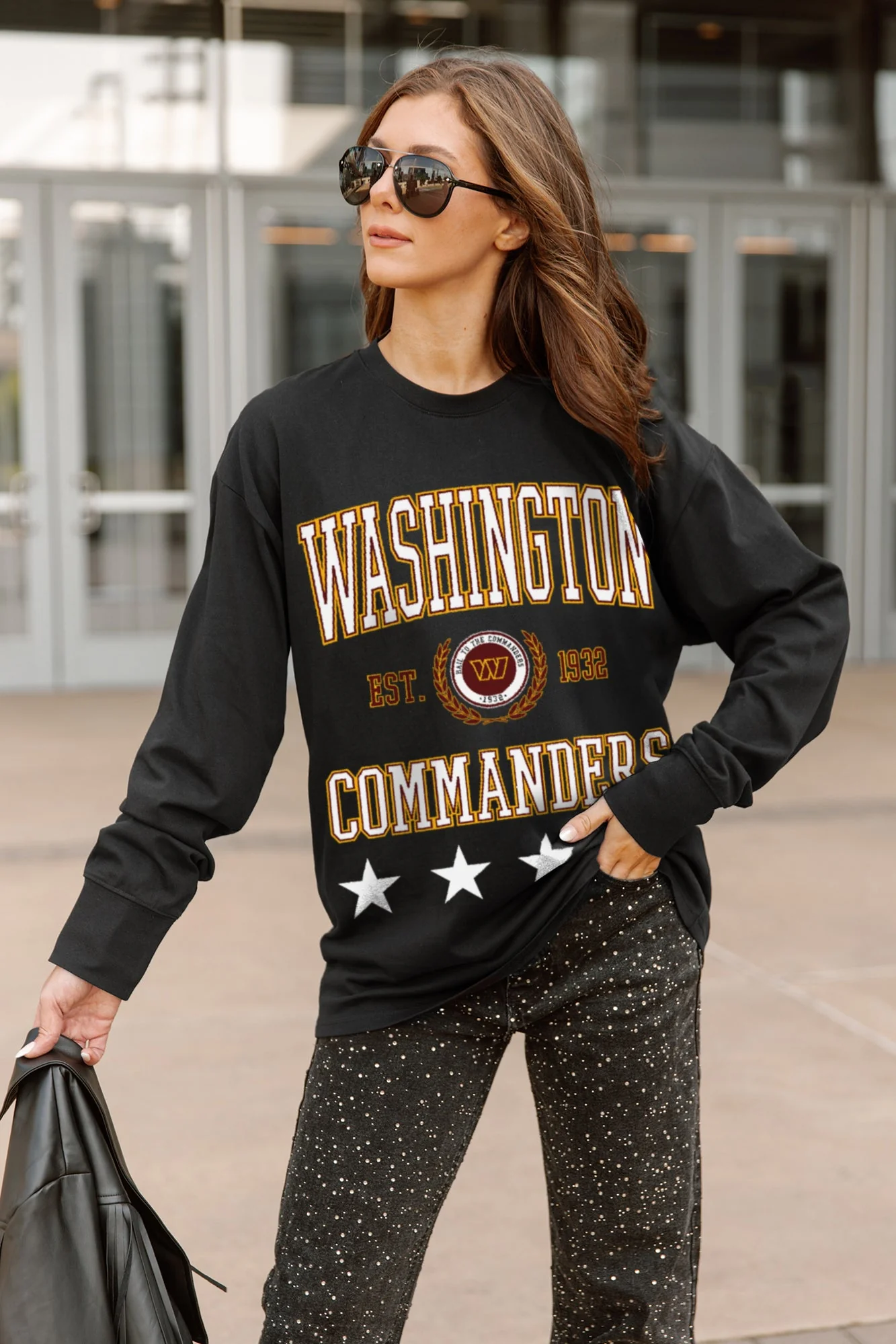 WASHINGTON COMMANDERS EVERYDAY STAR ESSENTIAL RELAXED FIT LONG SLEEVE TEE - Image 2