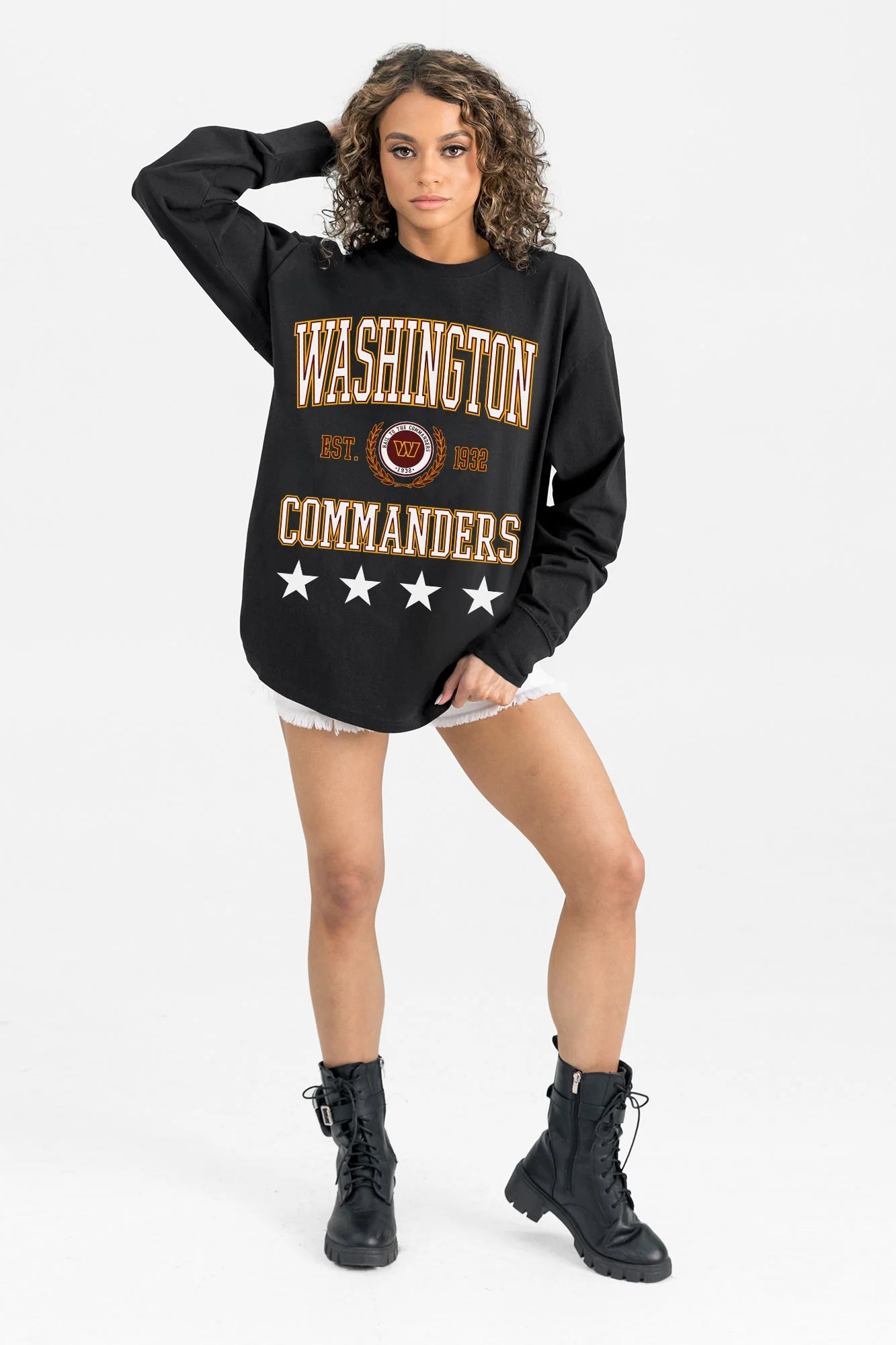 WASHINGTON COMMANDERS EVERYDAY STAR ESSENTIAL RELAXED FIT LONG SLEEVE TEE - Image 5