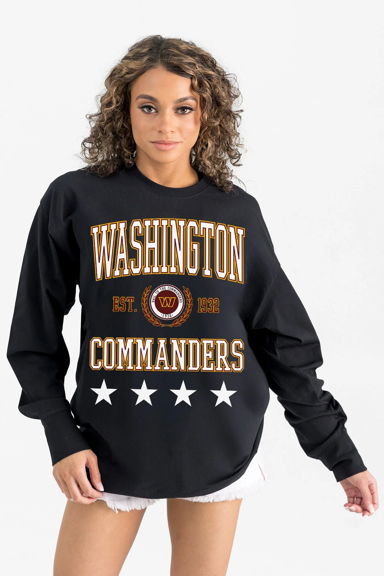 WASHINGTON COMMANDERS EVERYDAY STAR ESSENTIAL RELAXED FIT LONG SLEEVE TEE - Image 6