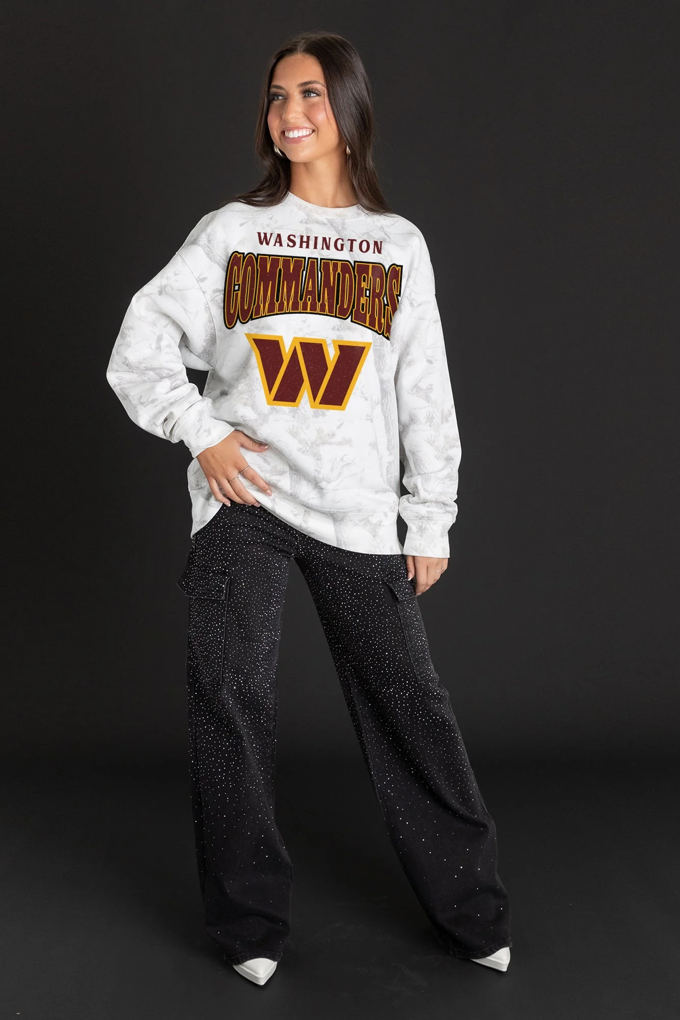 WASHINGTON COMMANDERS RALLY READY PREMIUM DROP SHOULDER CAMO PULLOVER - Image 4