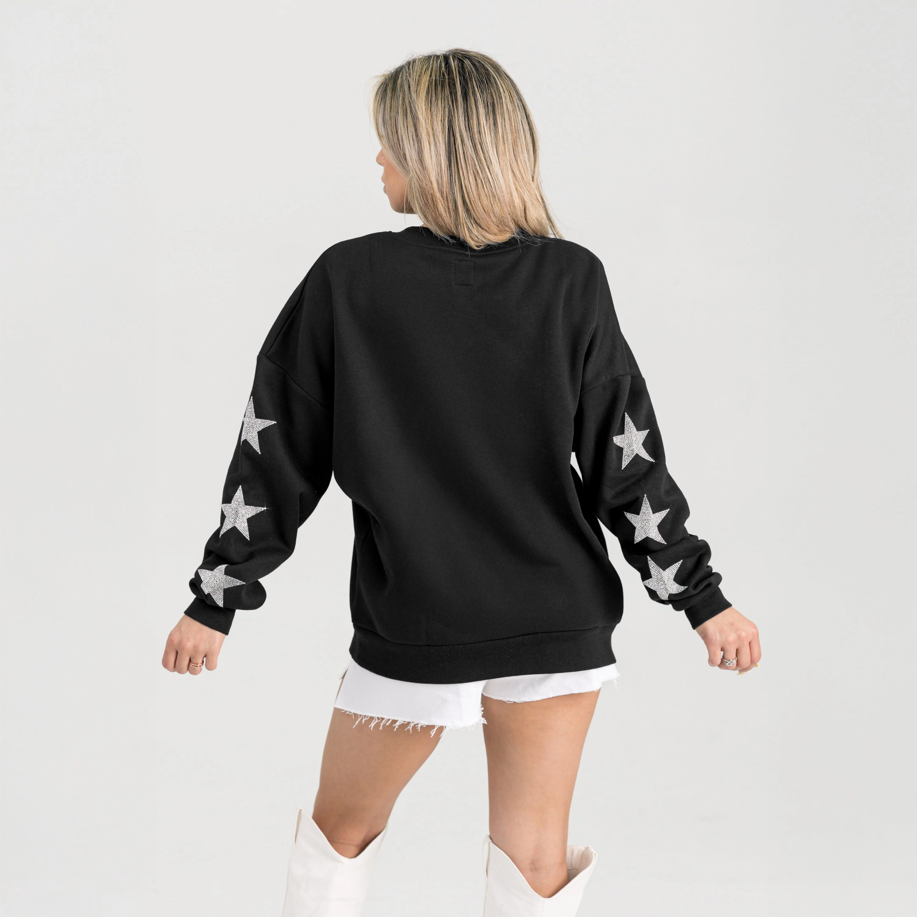WASHINGTON COMMANDERS VELOCITY STAR EMBELLISHED CREW SWEATSHIRT - Image 7