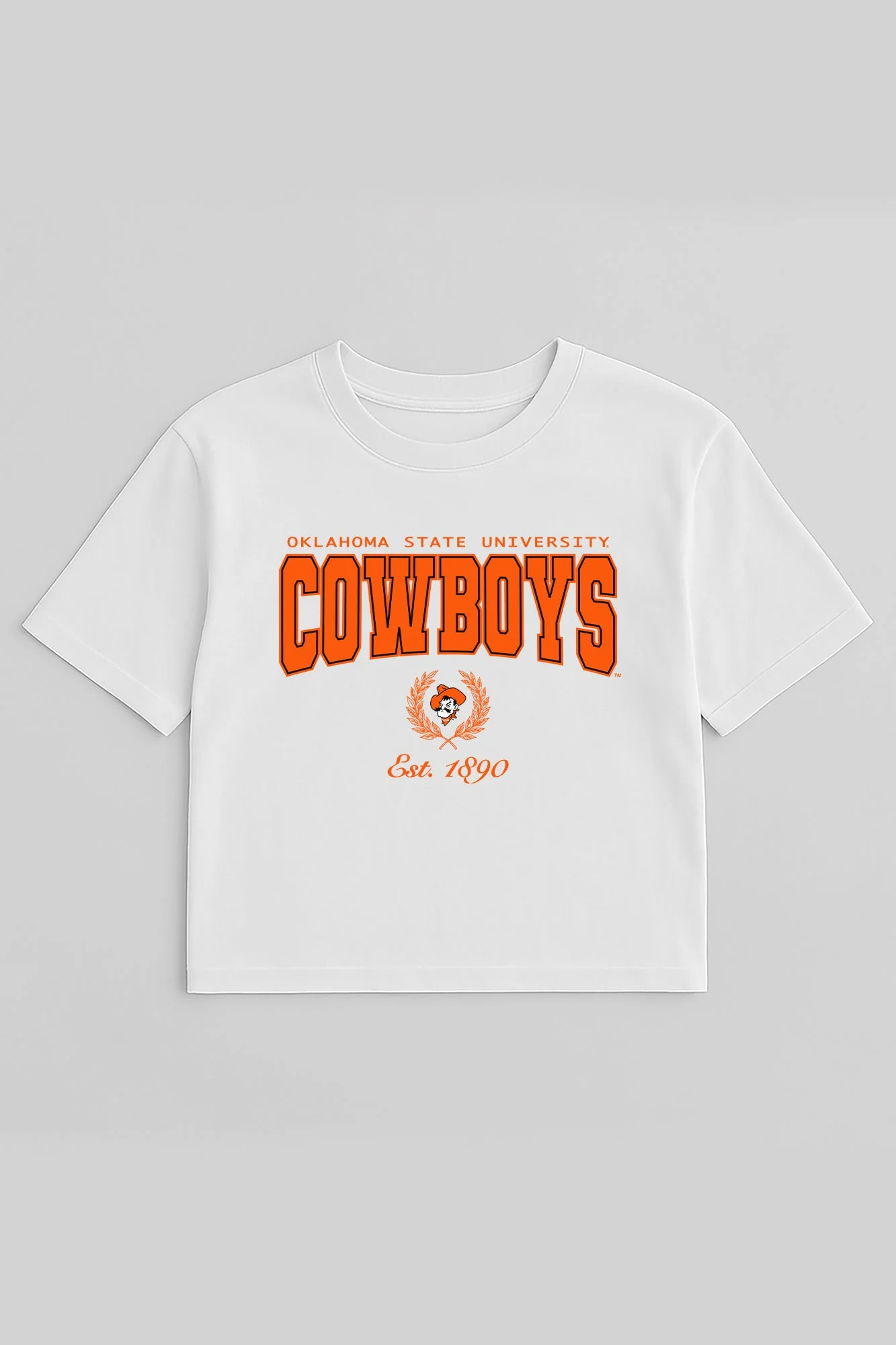 OKLAHOMA STATE COWBOYS EASY WIN BOXY FIT CROP TEE - Image 5